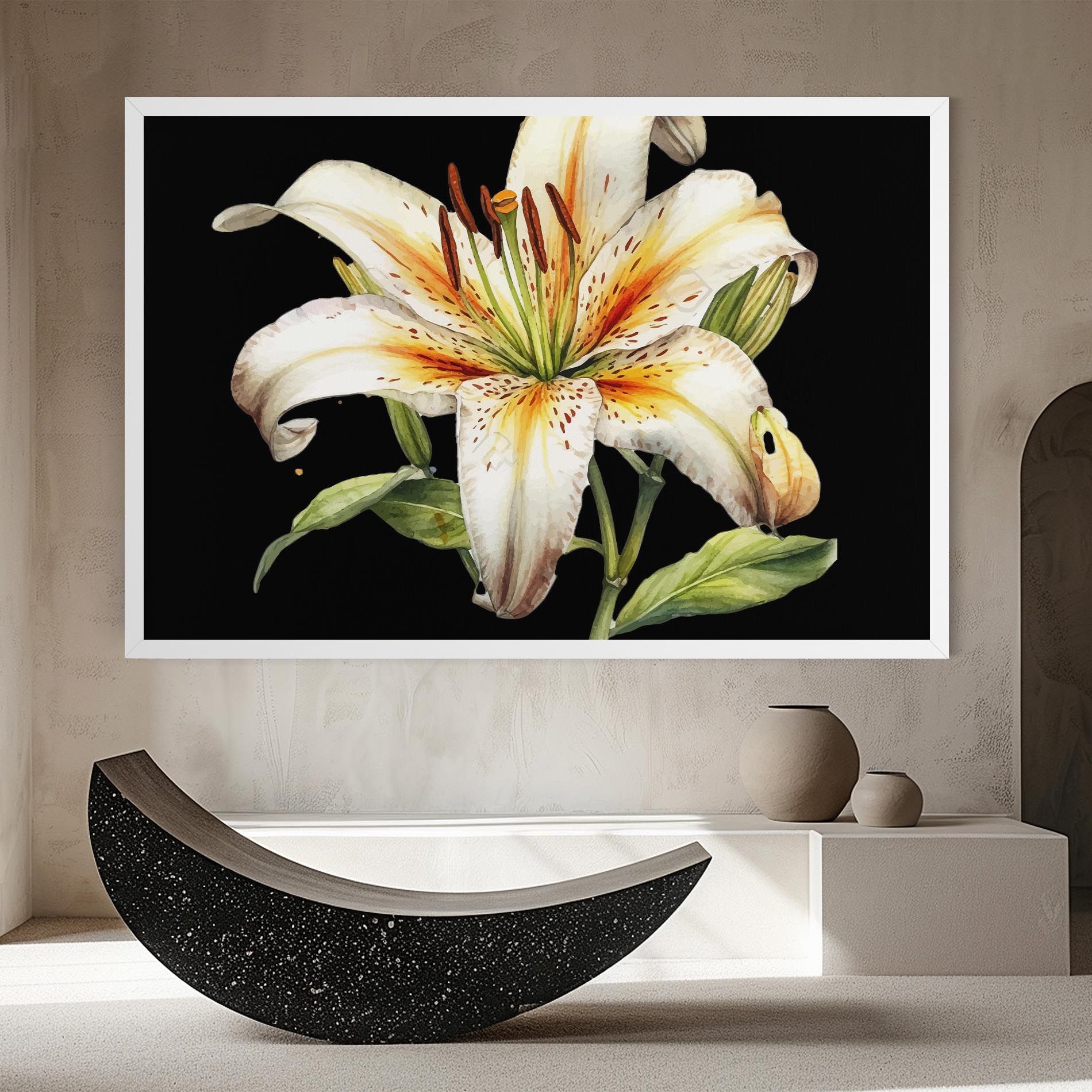 Beautiful White Lily mockup 8