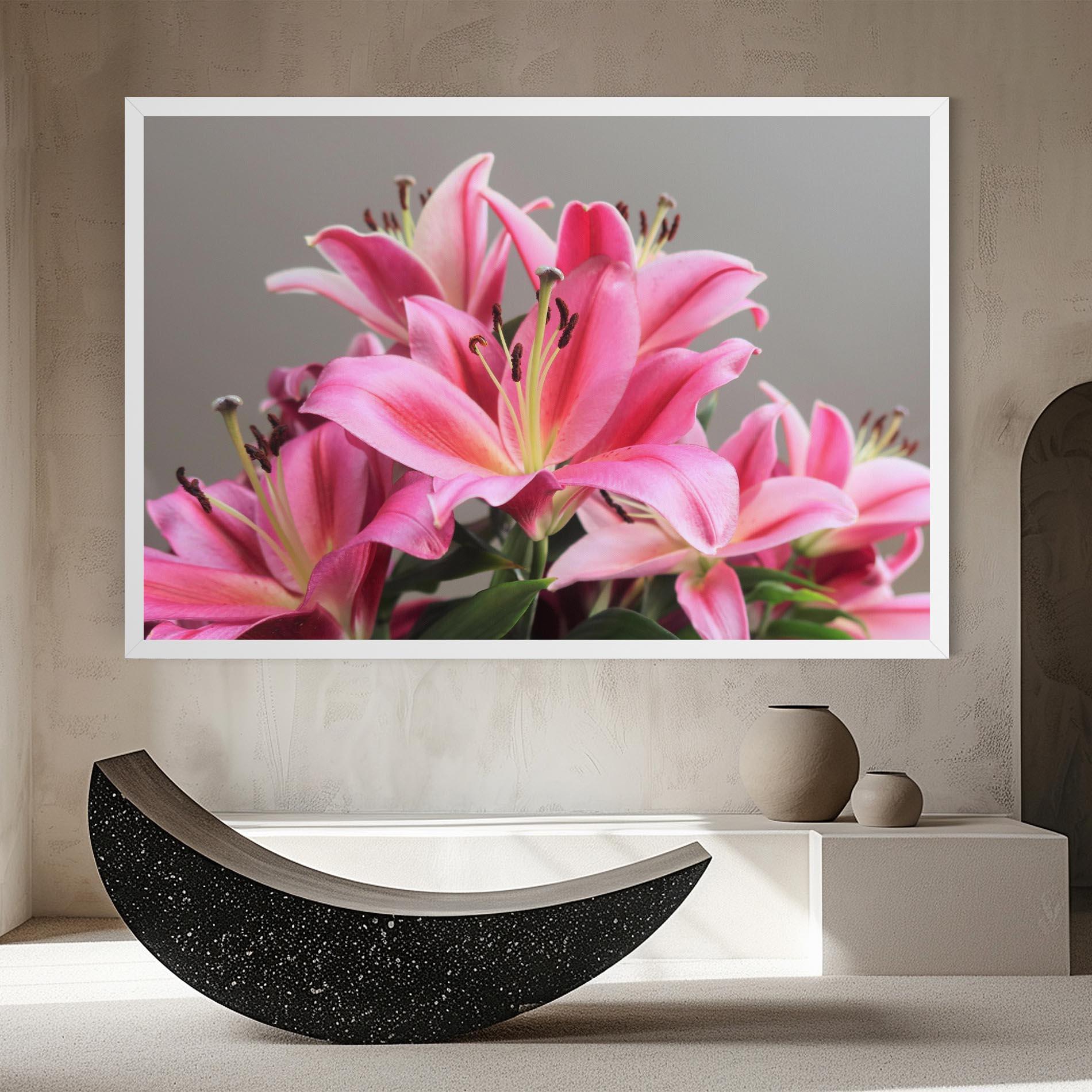 Leinwandbild Light Pink Lily View mockup 8