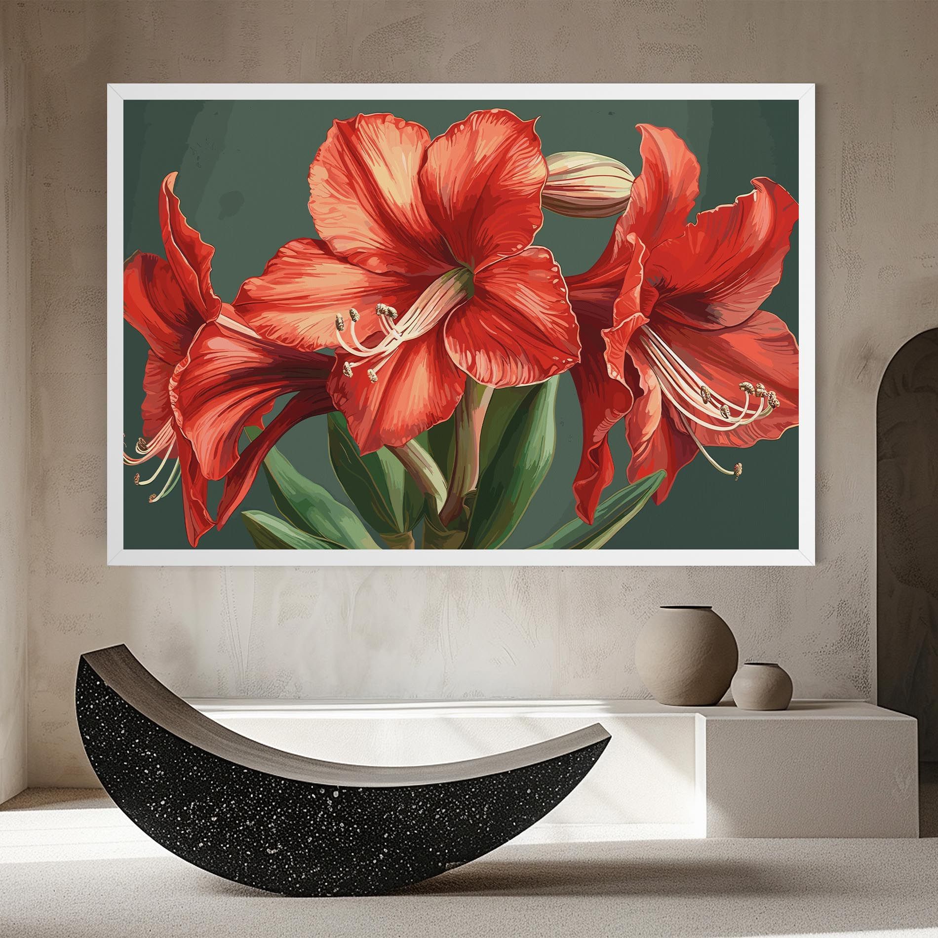 Lily Orange Art mockup 8