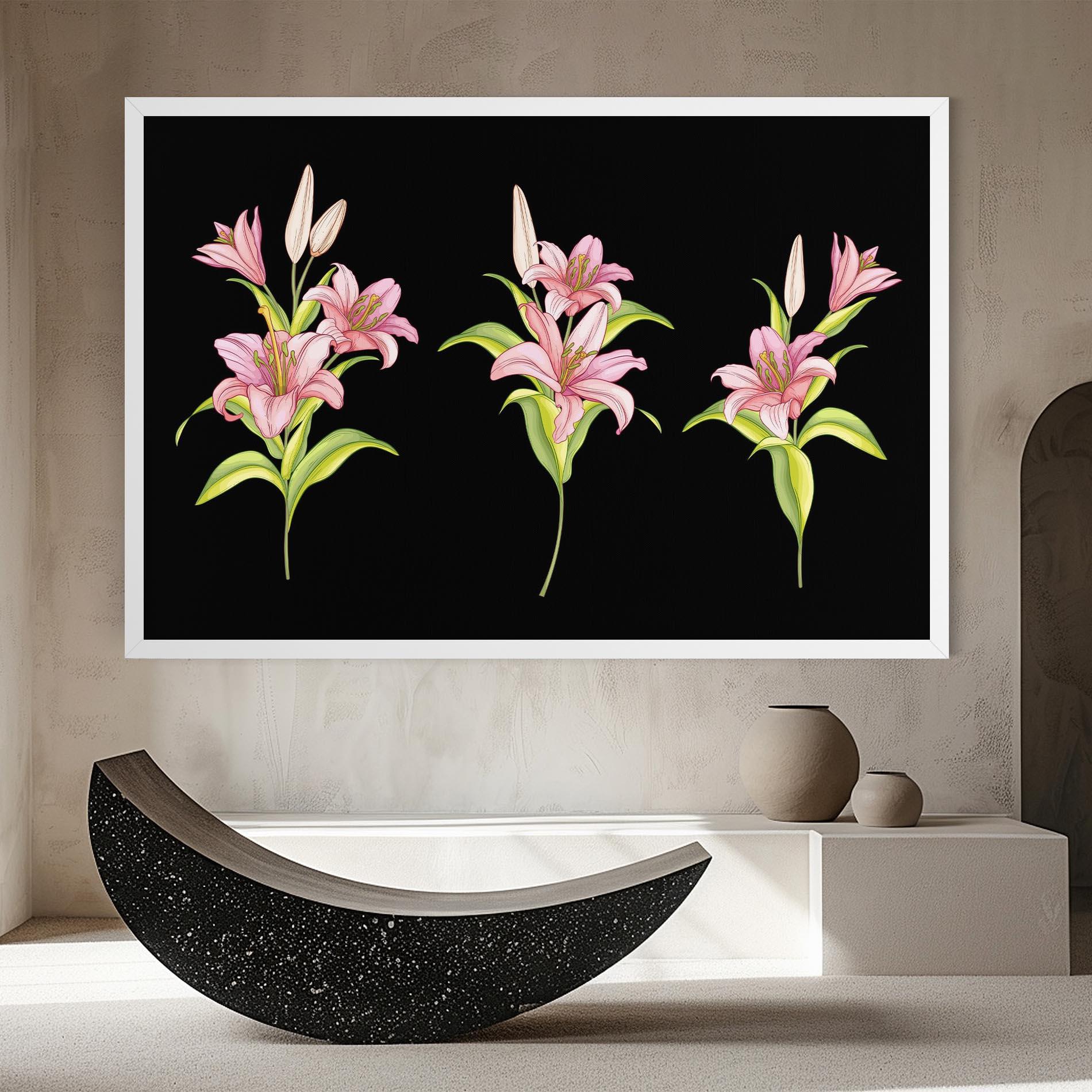 Leinwandbild Lily Set mockup 8