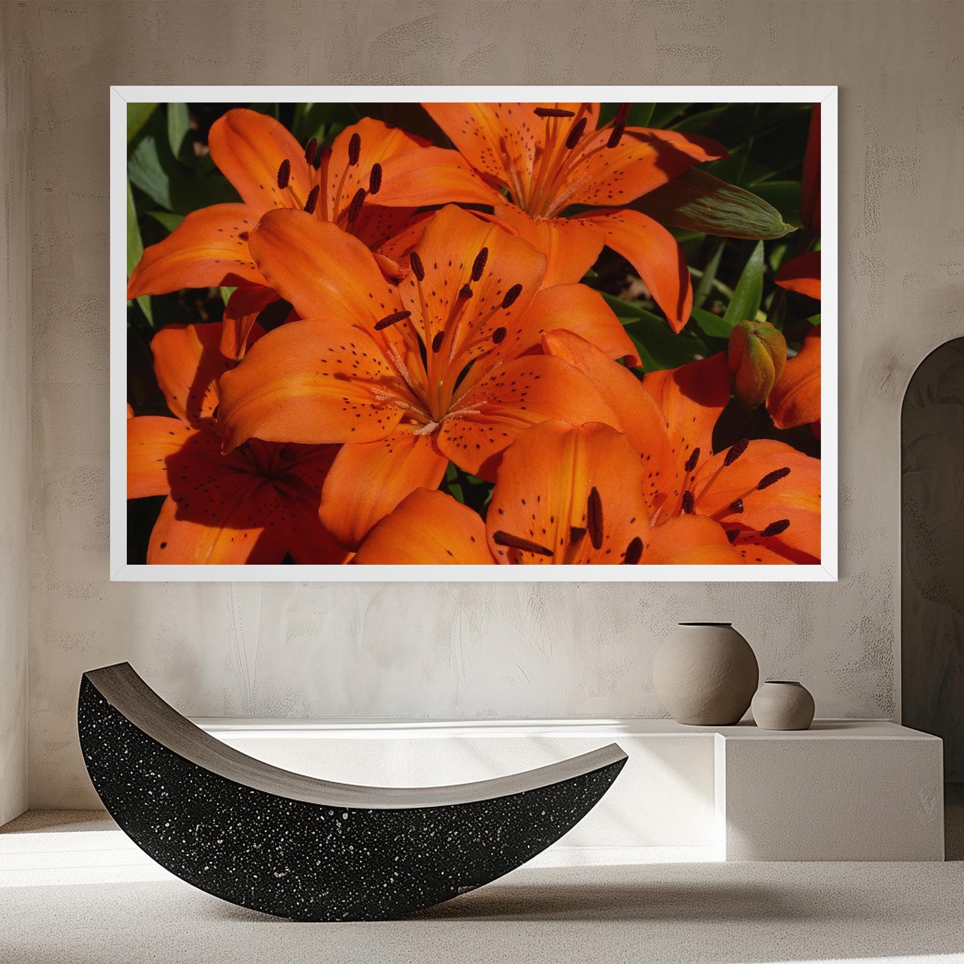 Orange Lily In The Sun mockup 8