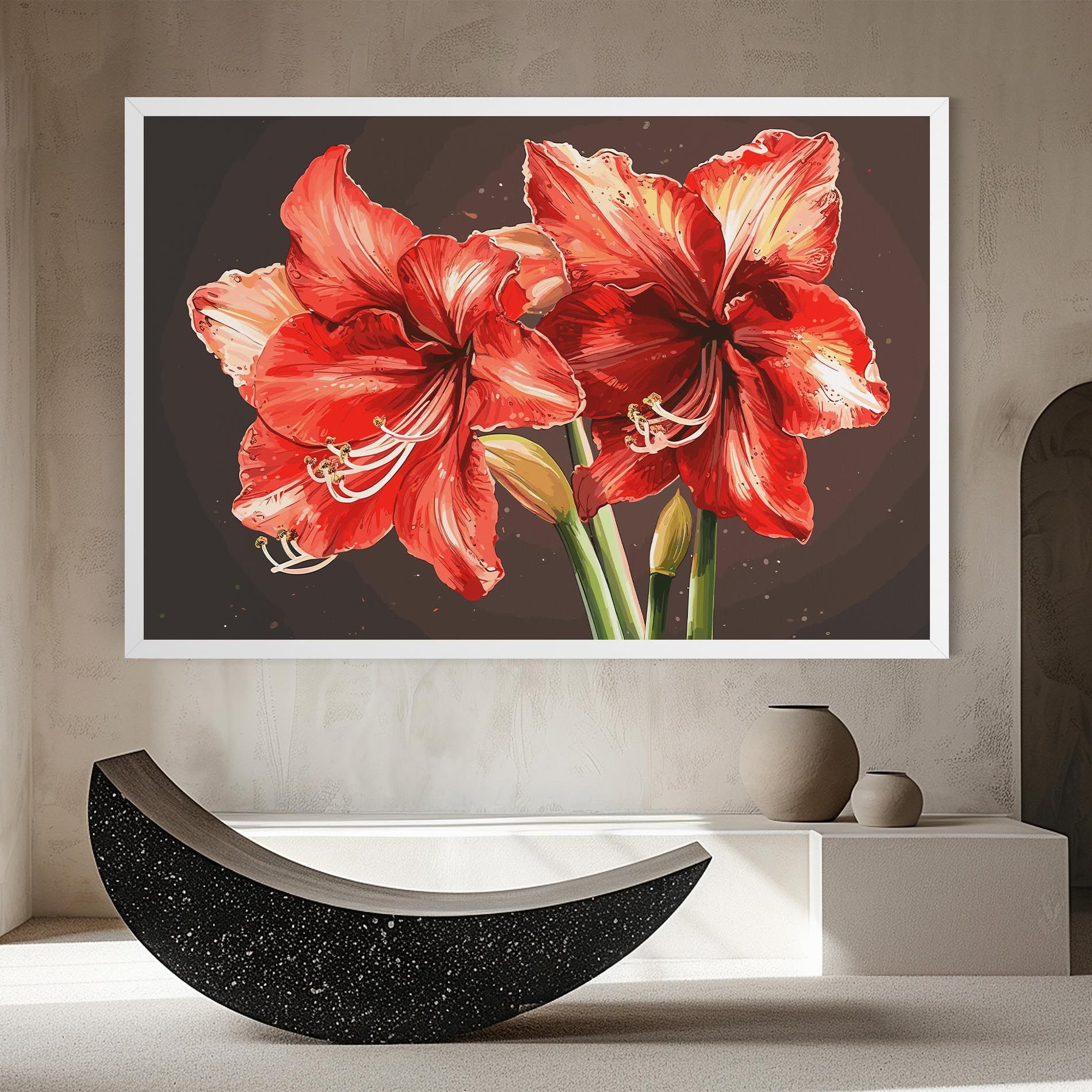 Orange Pretty Lily mockup 8