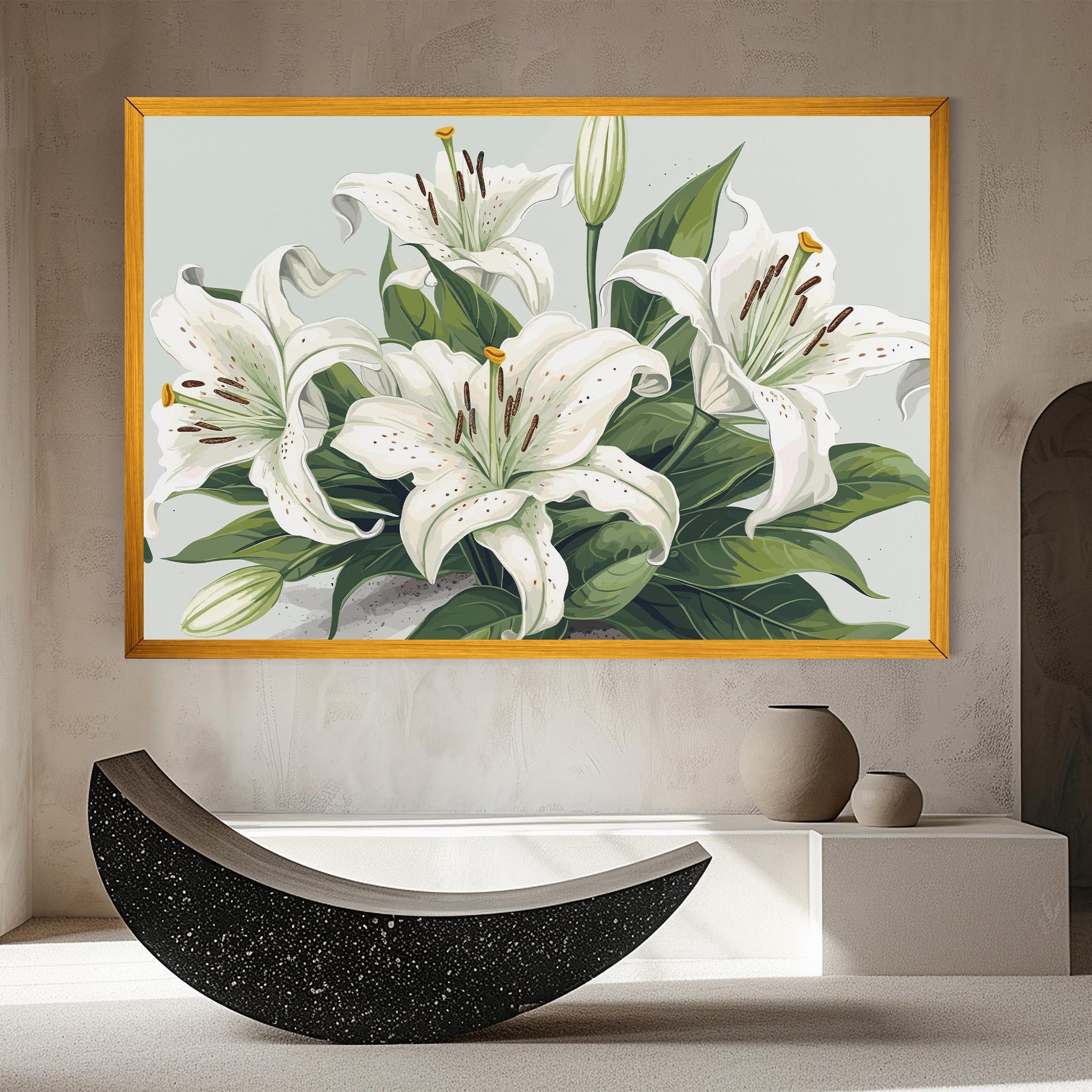 Leinwandbild Light Lily Art mockup 8