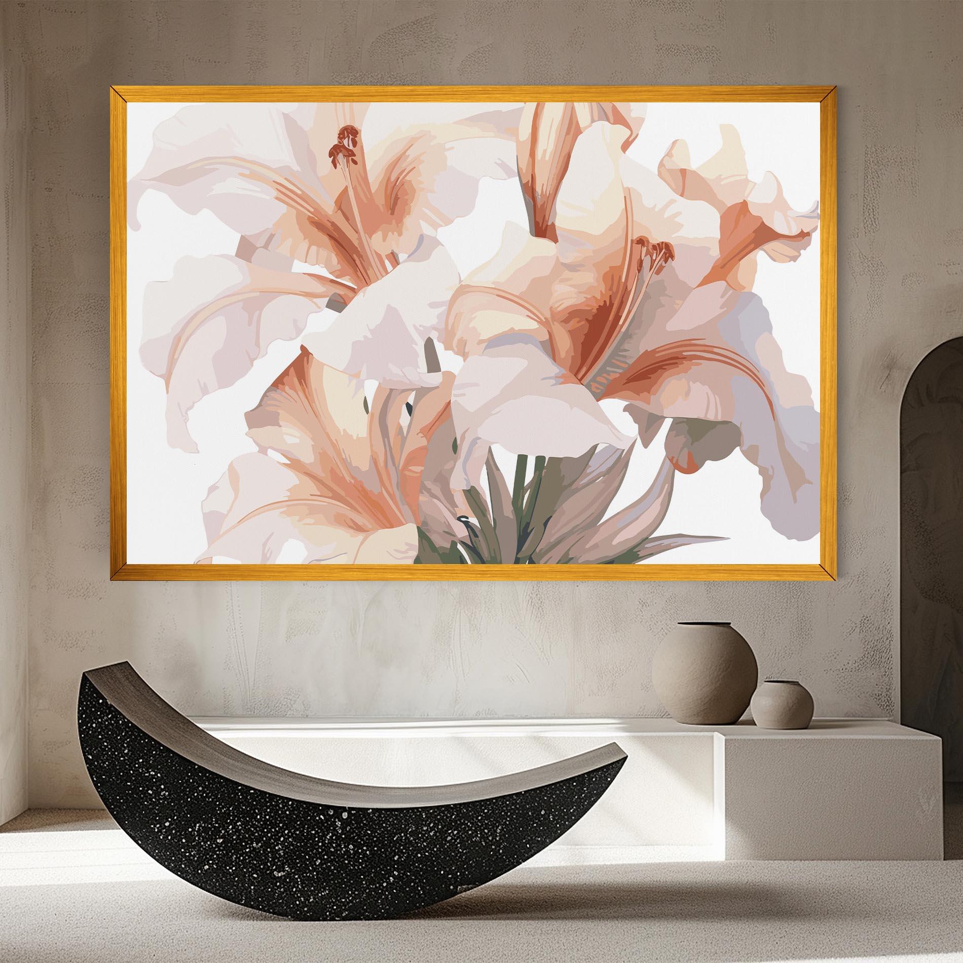 Leinwandbild Light Pink Lily mockup 8