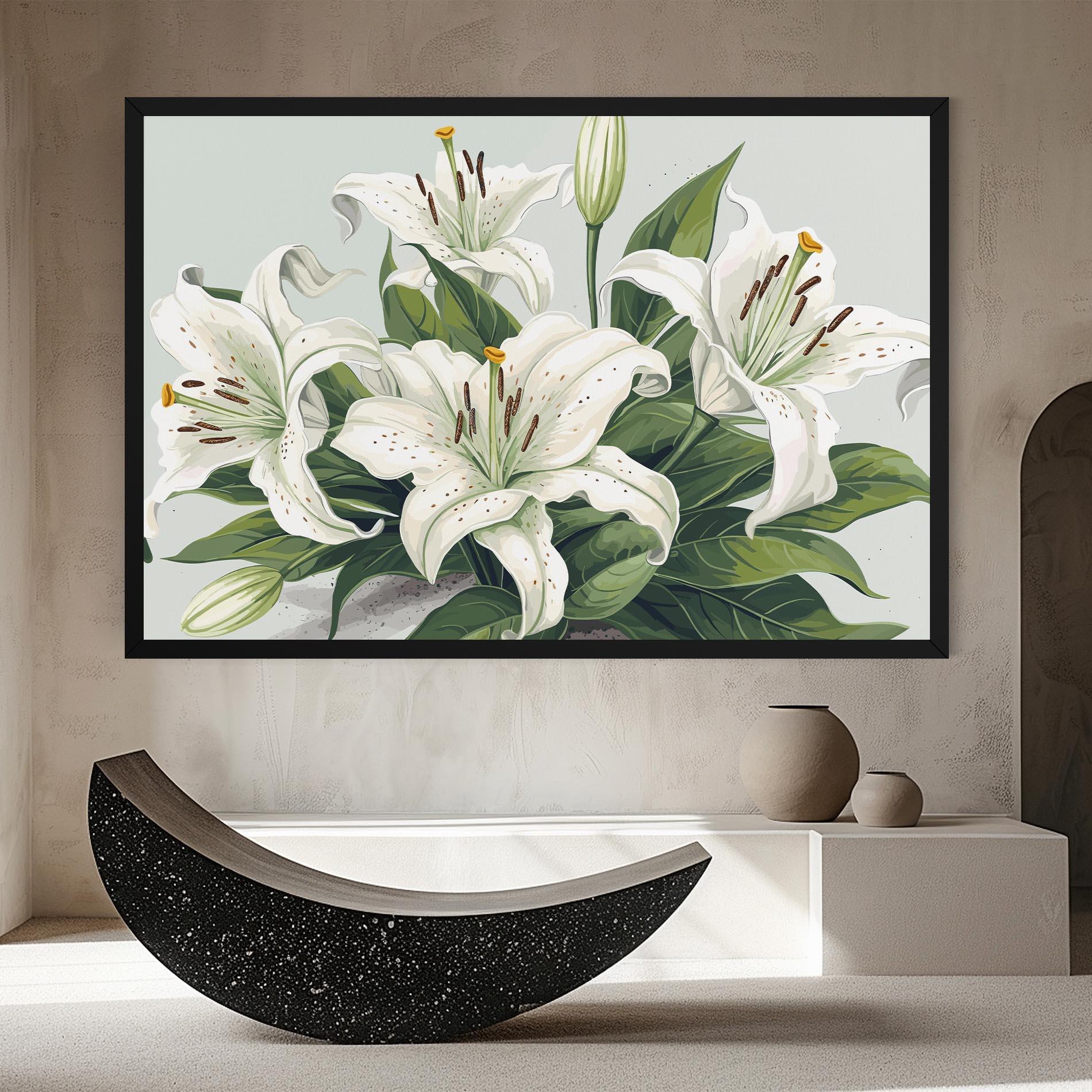 Leinwandbild Light Lily Art mockup 8