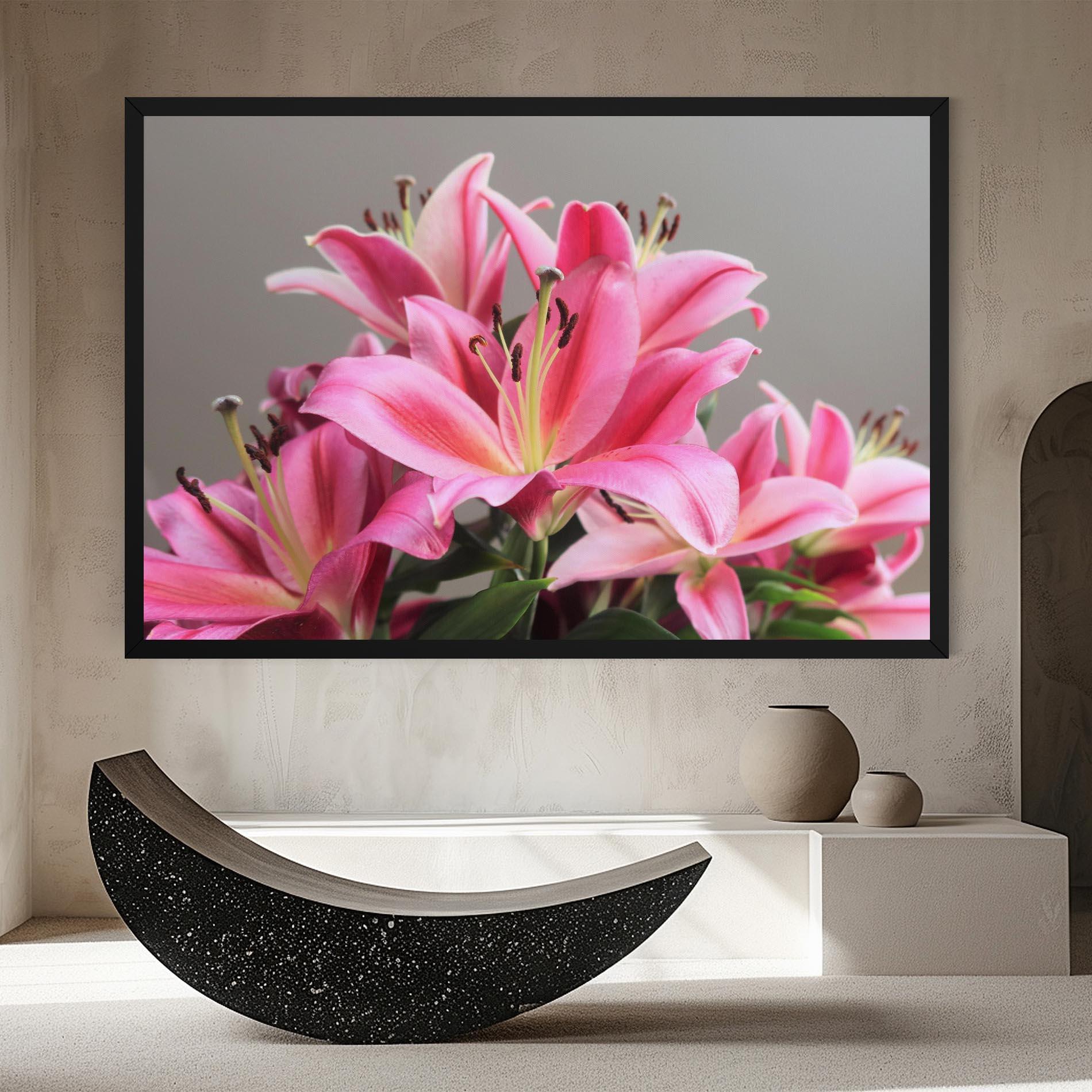 Leinwandbild Light Pink Lily View mockup 8