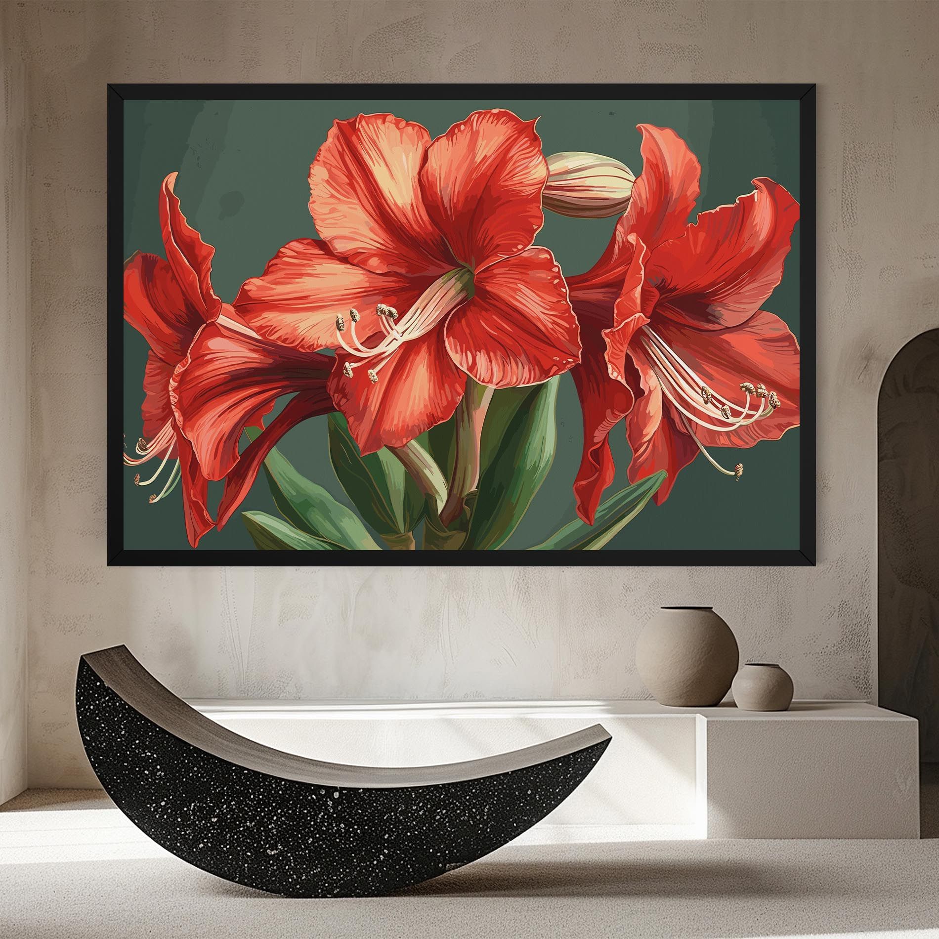 Lily Orange Art mockup 8