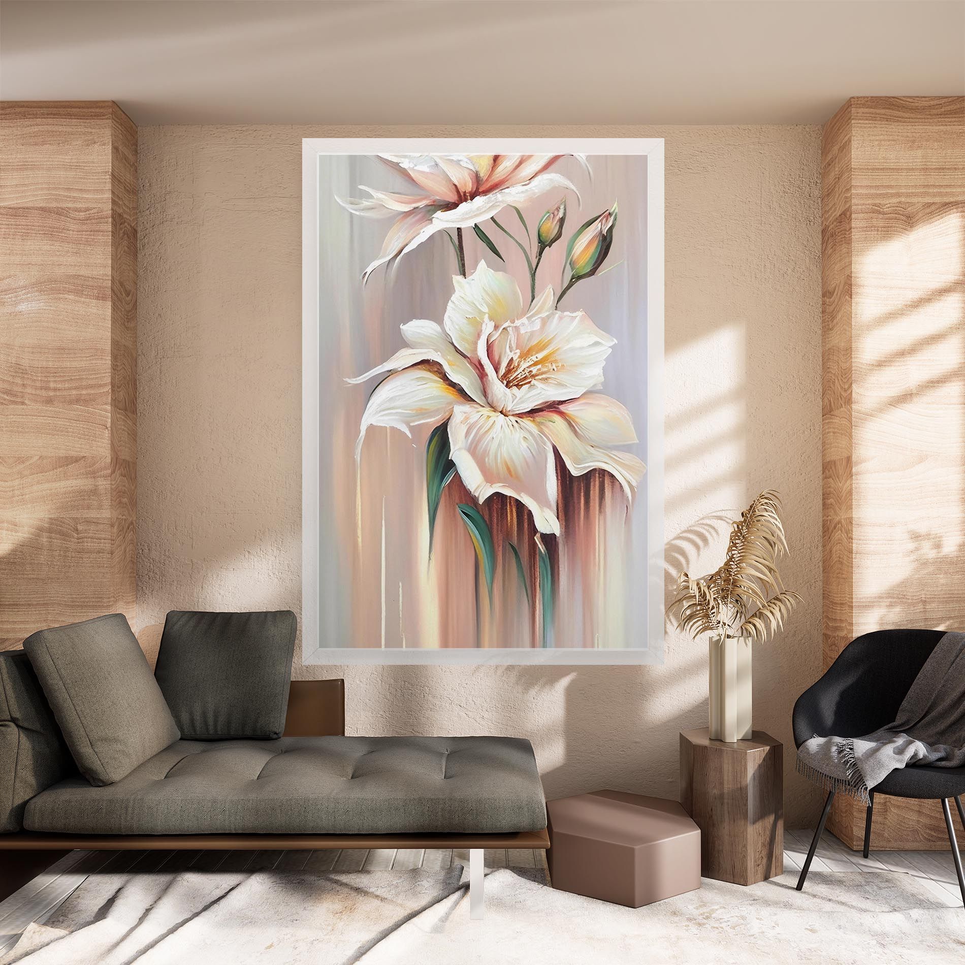 Abstract Lily Painting mockup 8