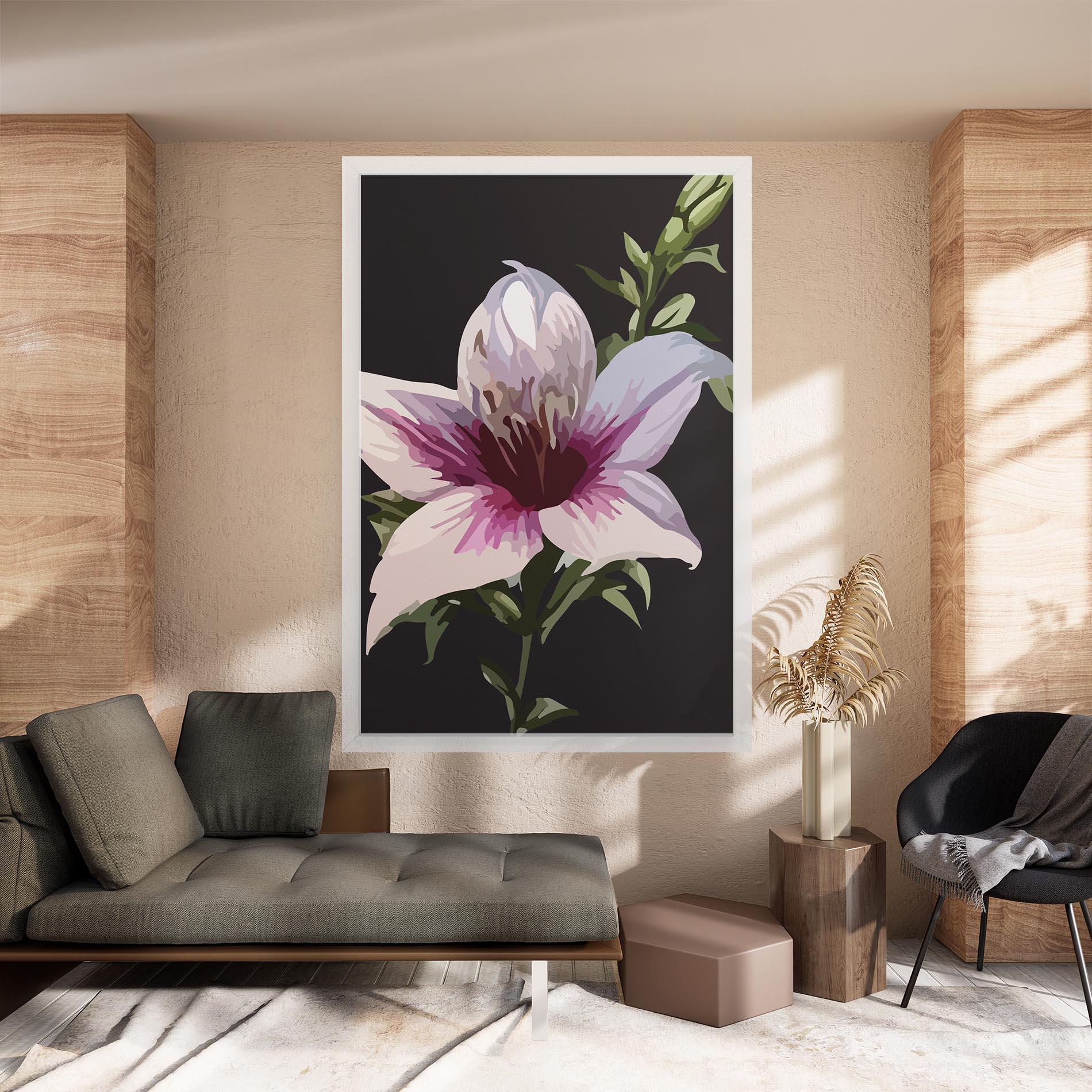 Leinwandbild Pink Pretty Lily mockup 8
