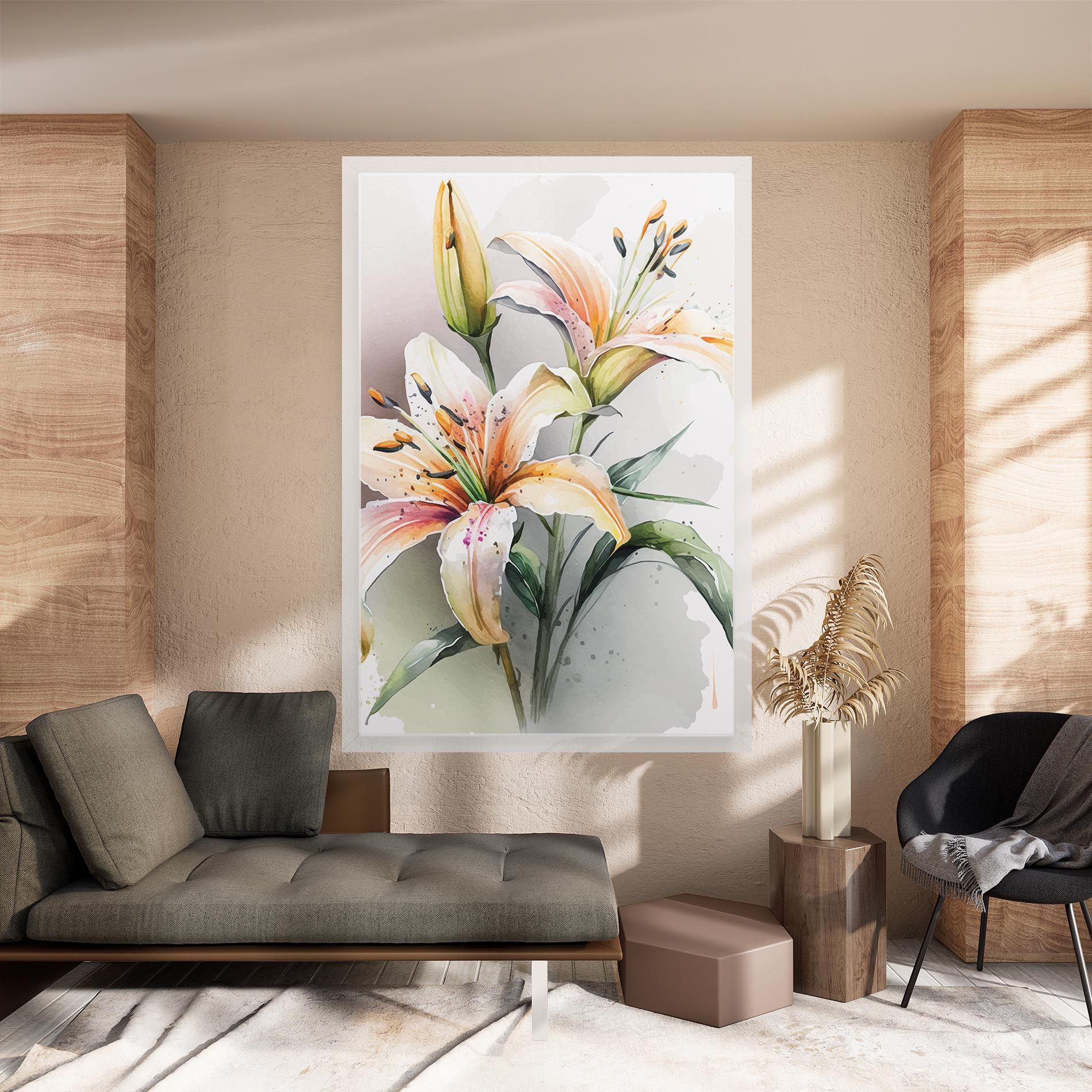 White Orange Lily mockup 8