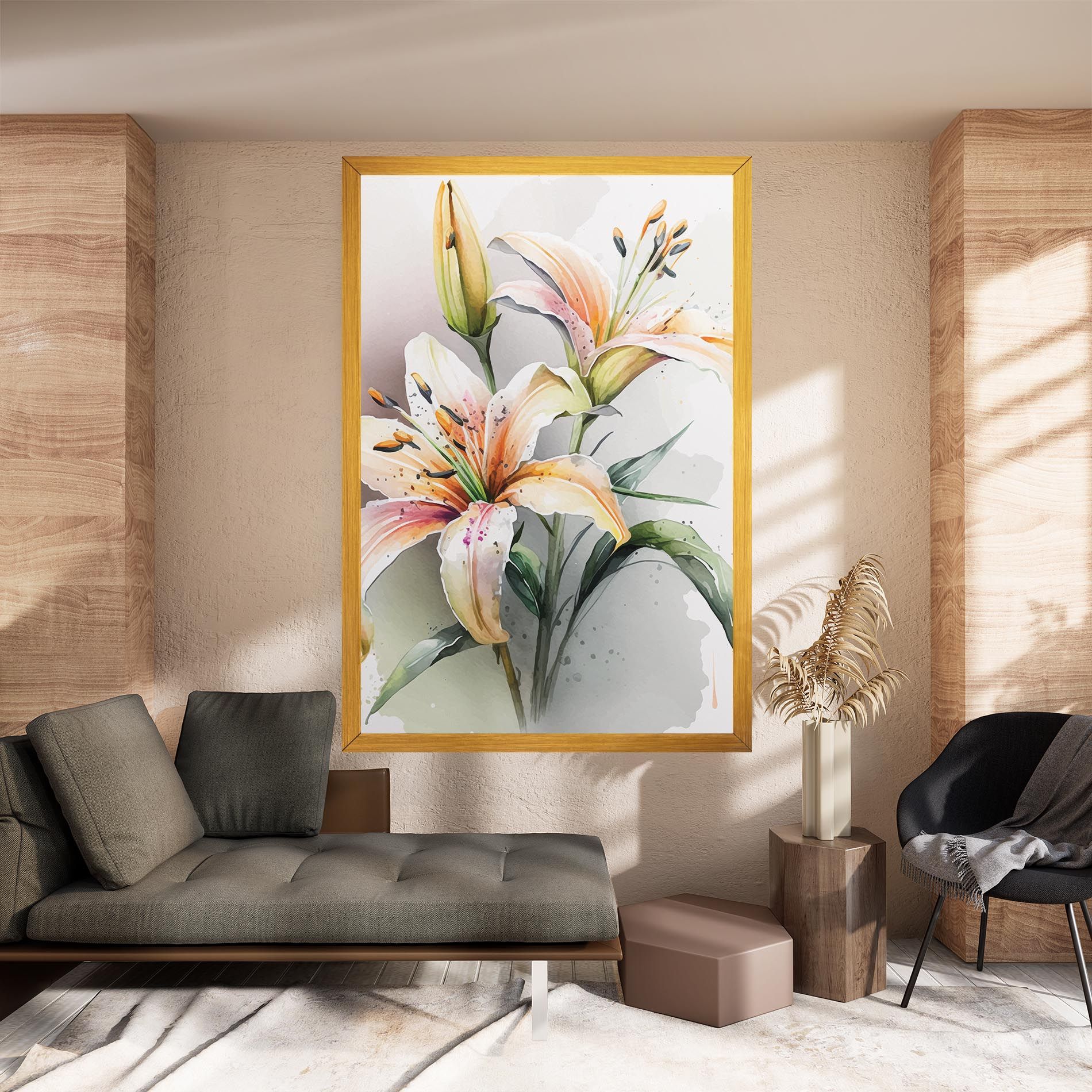 White Orange Lily mockup 8