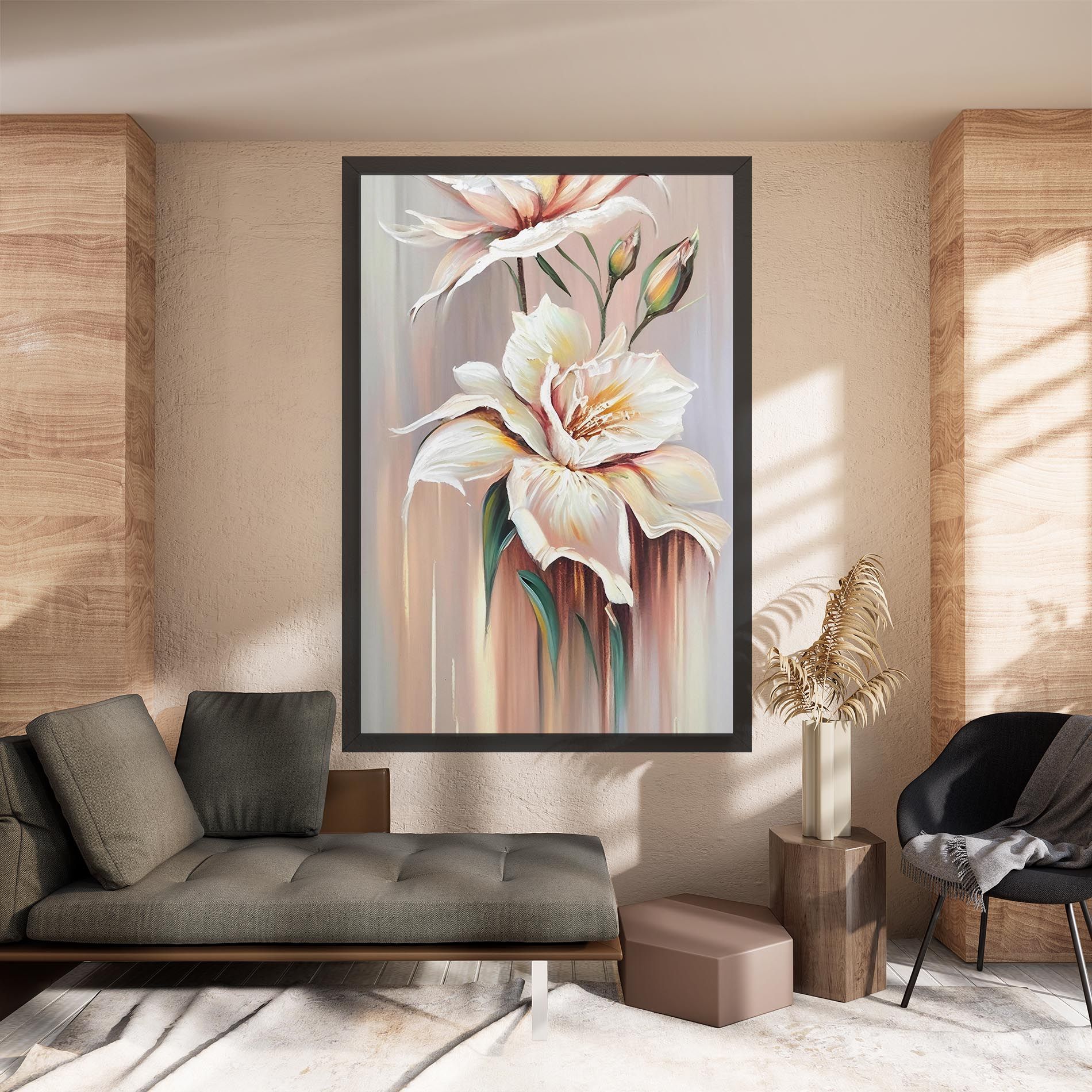 Abstract Lily Painting mockup 8