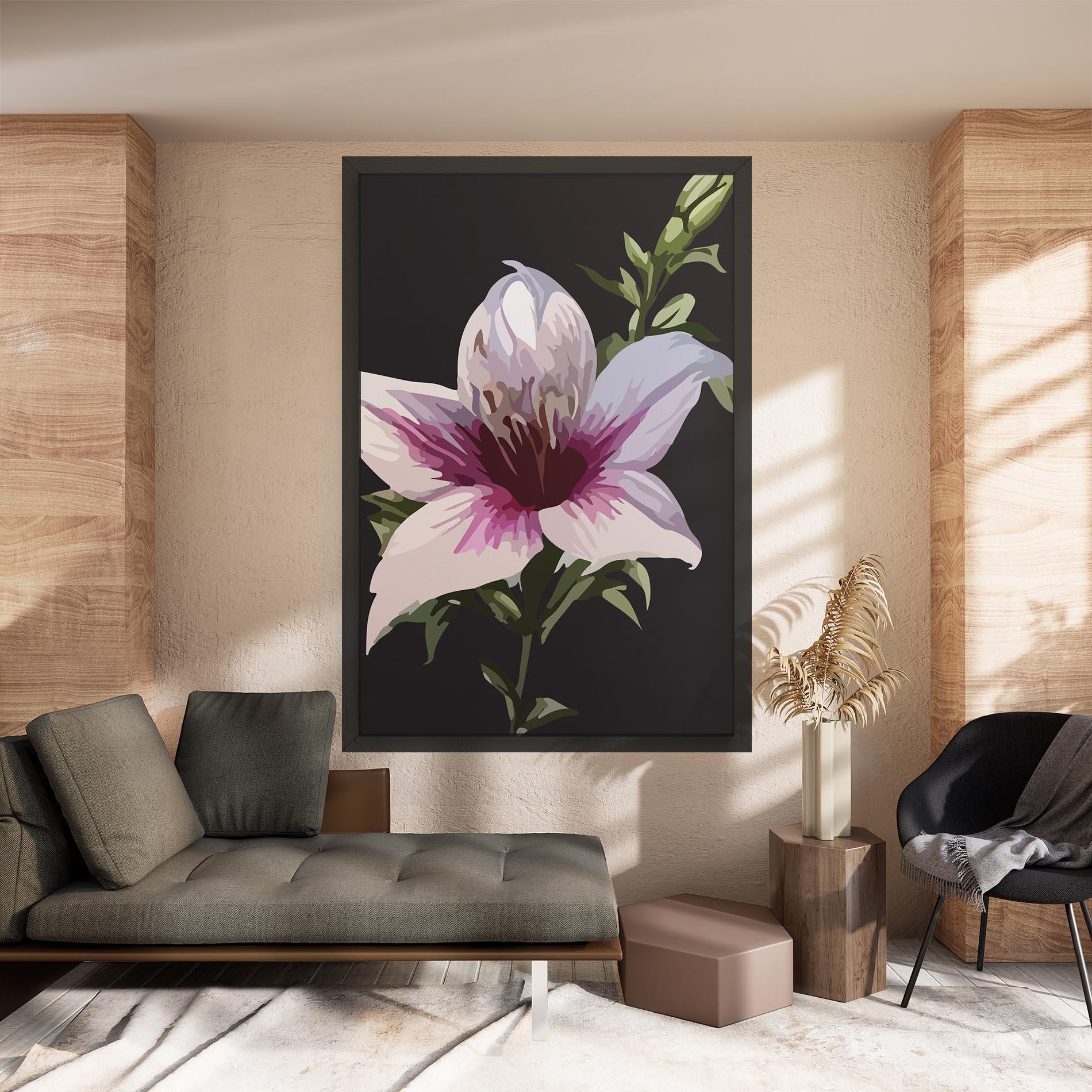 Leinwandbild Pink Pretty Lily mockup 8