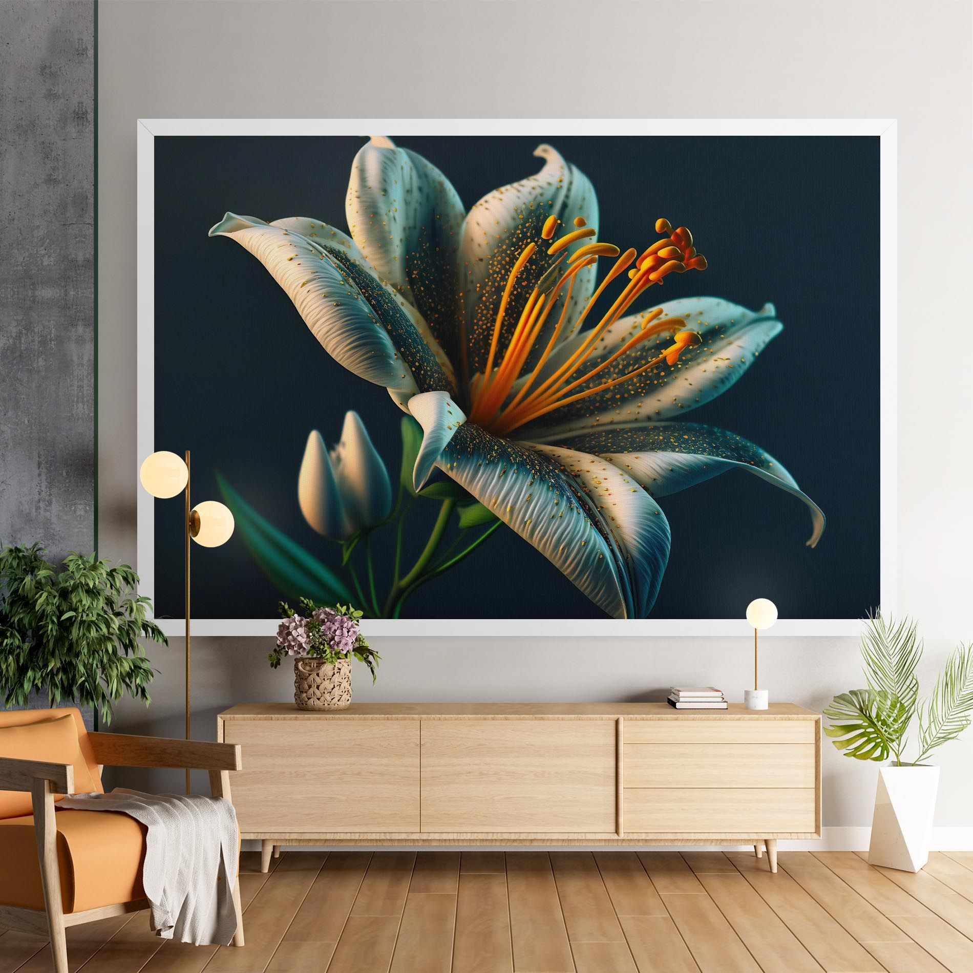 Blue Grey Lily mockup 9