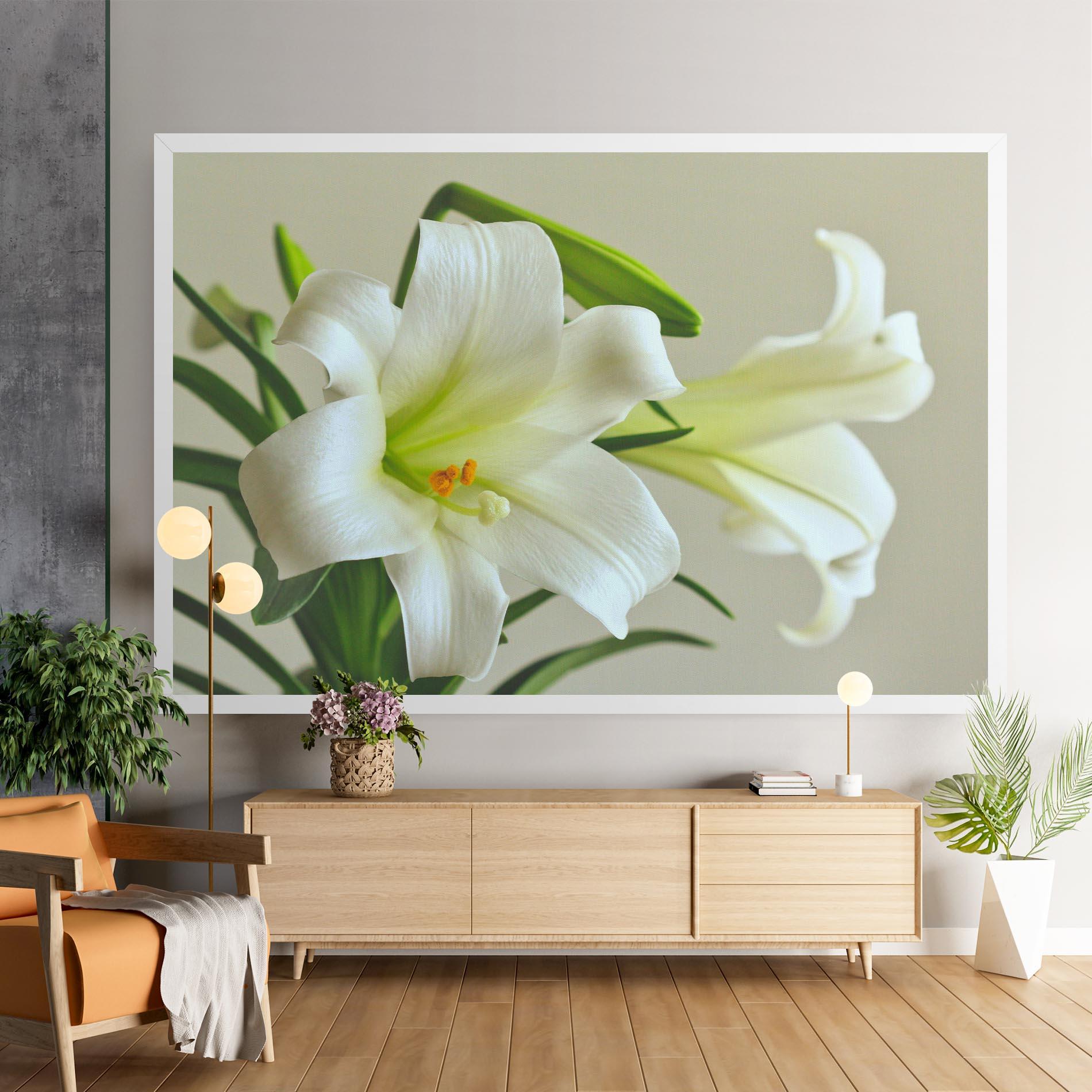 Leinwandbild Green Lily mockup 9