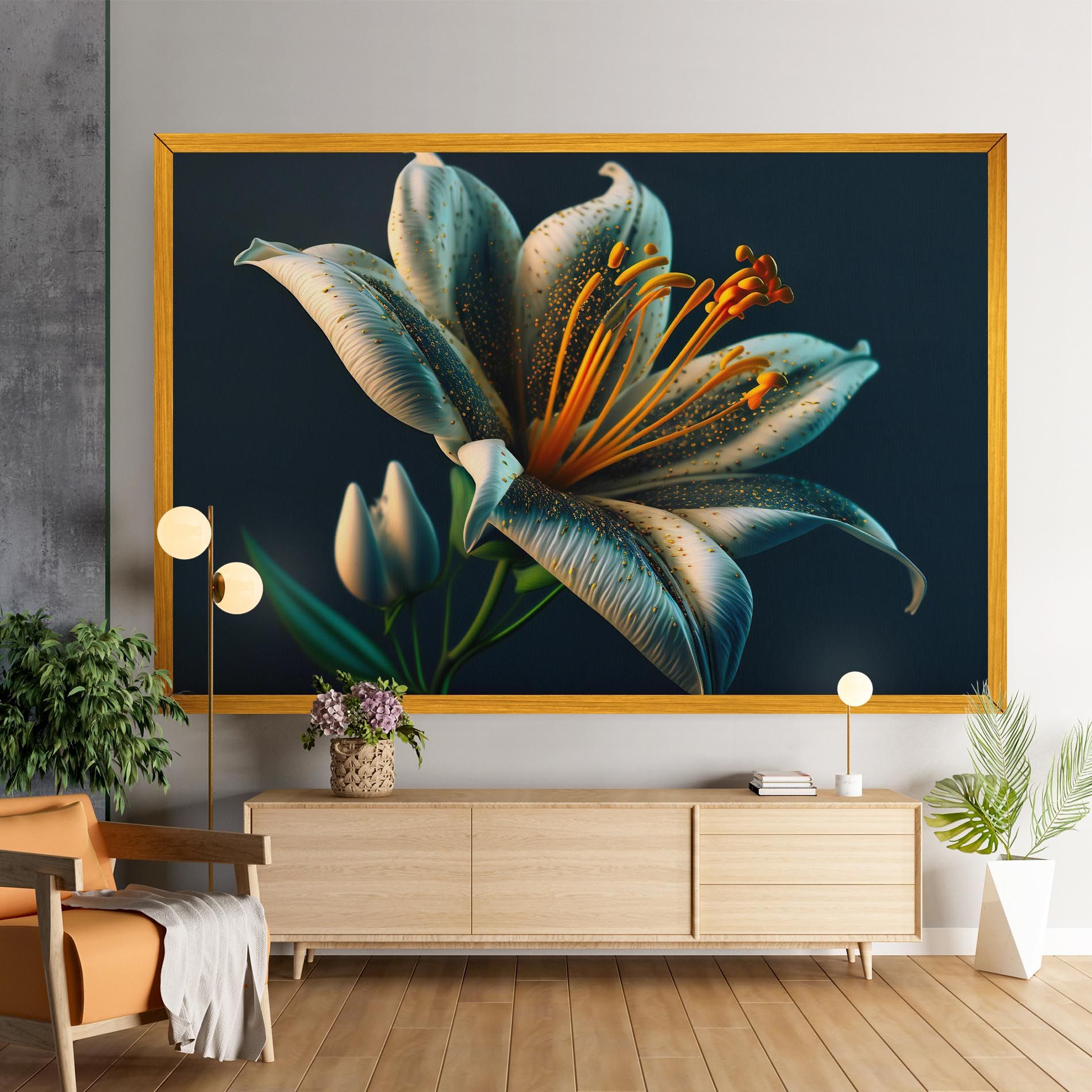 Blue Grey Lily mockup 9