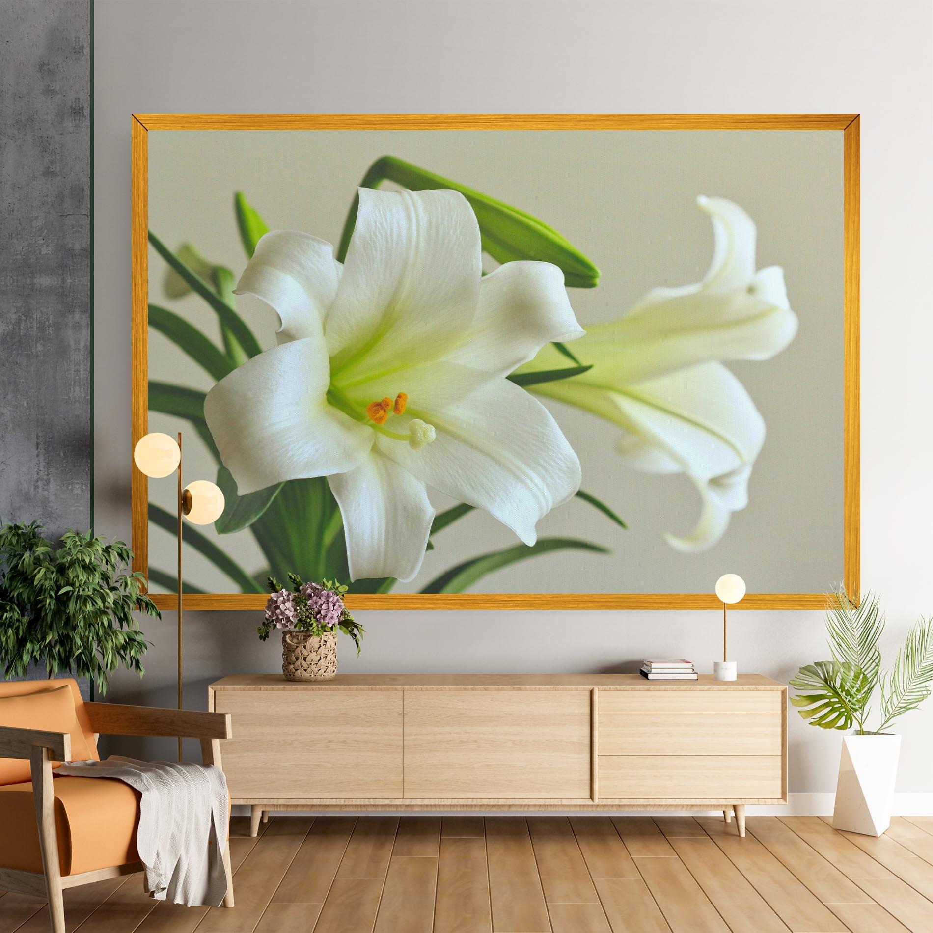 Leinwandbild Green Lily mockup 9