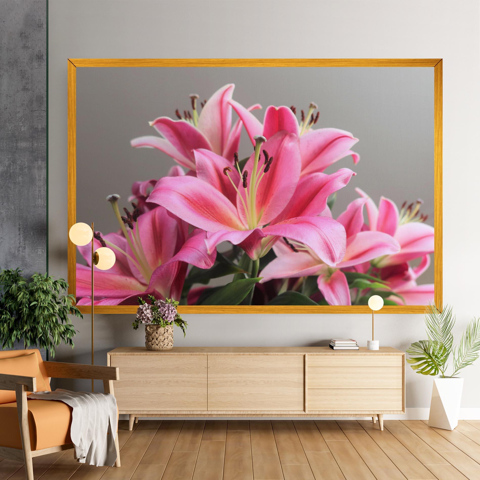 Leinwandbild Light Pink Lily View mockup 9