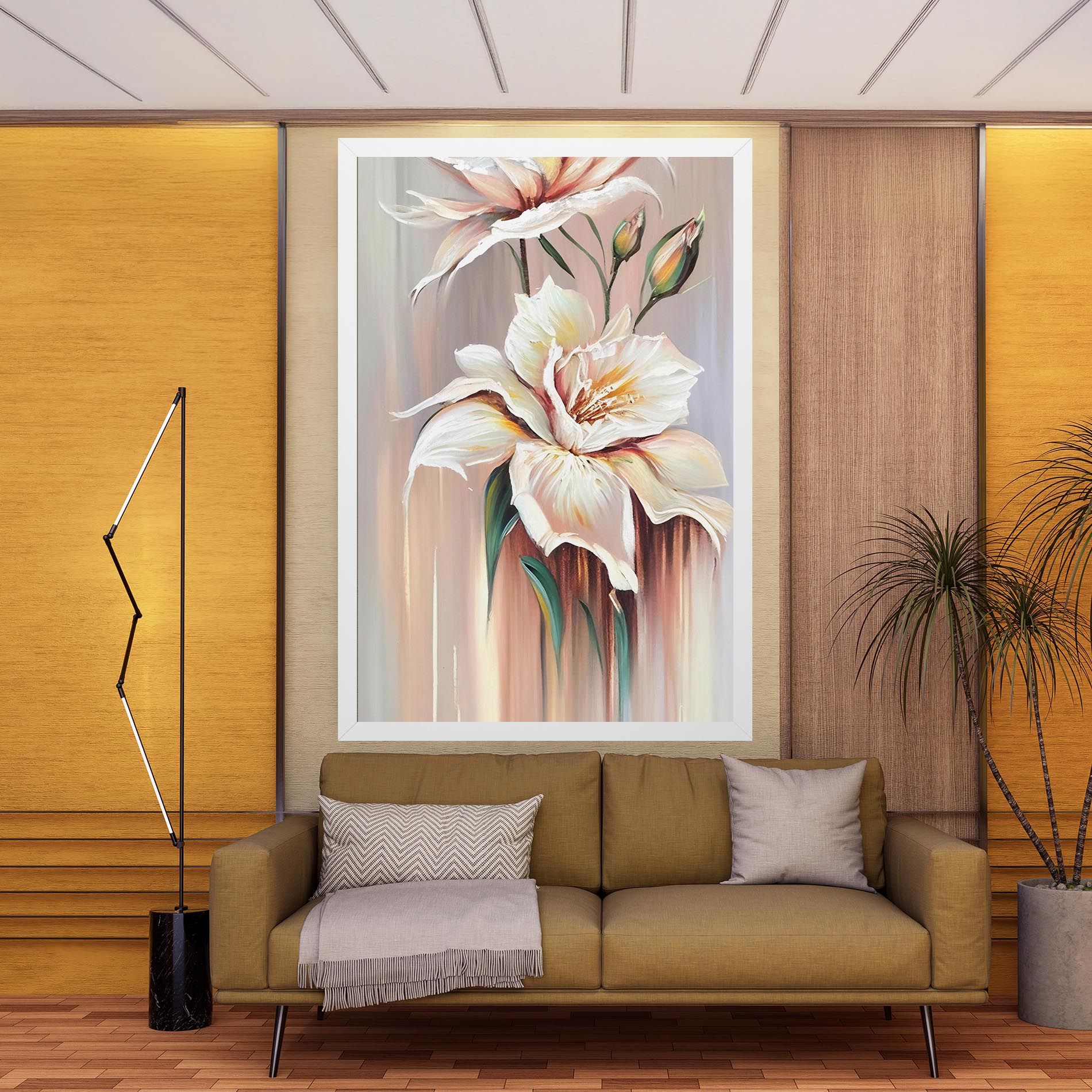 Abstract Lily Painting mockup 9