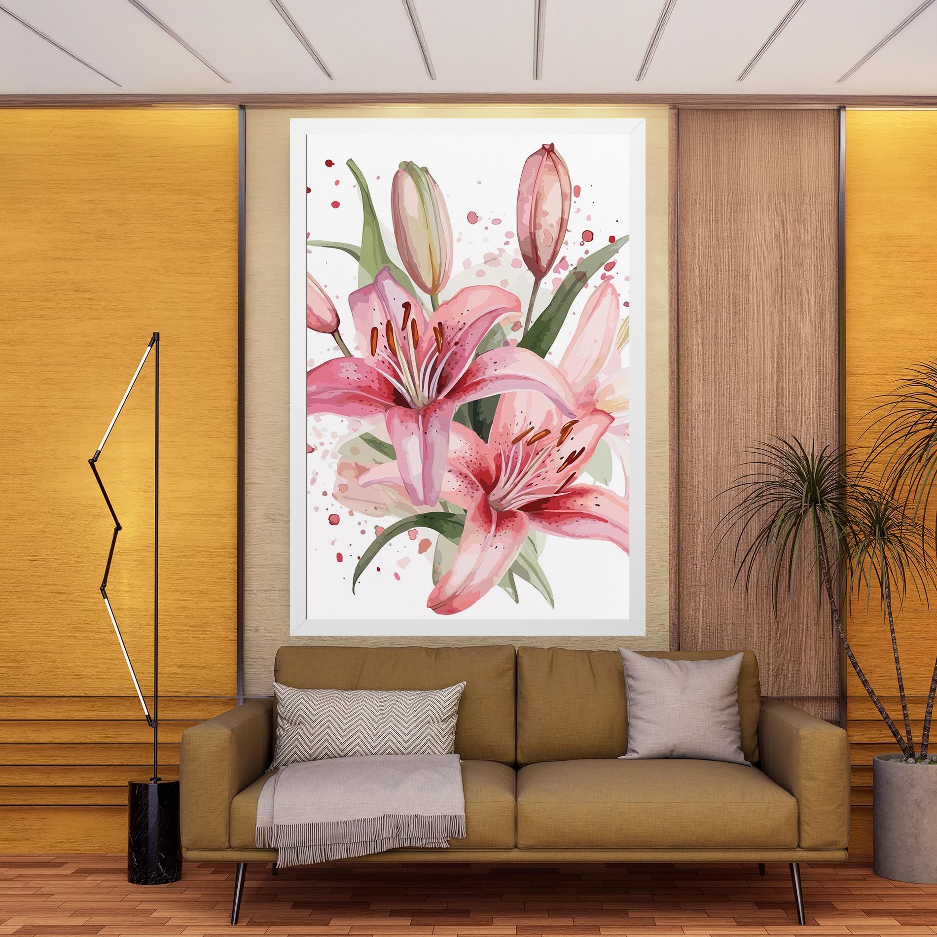 Beautiful Pink Lily mockup 9