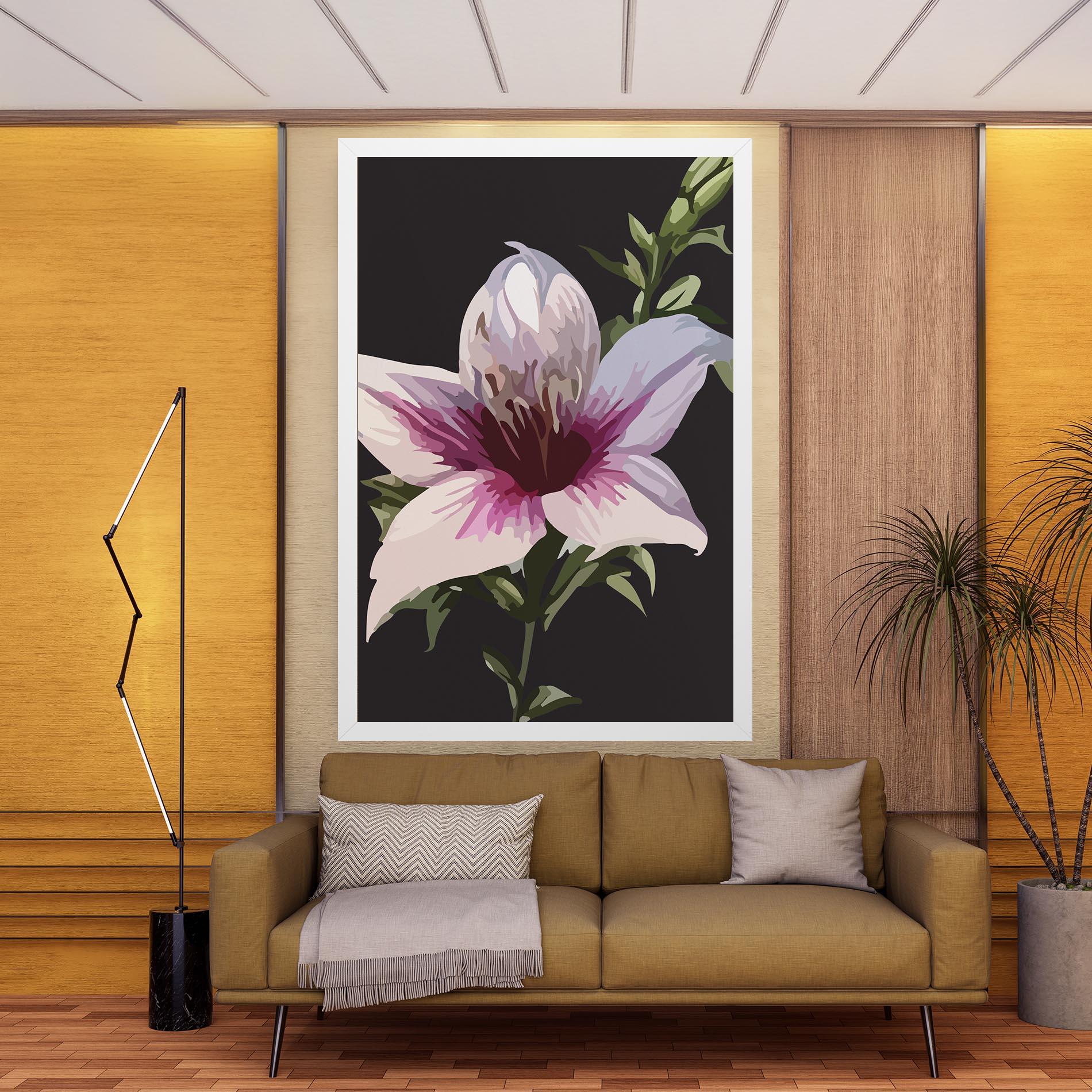 Leinwandbild Pink Pretty Lily mockup 9