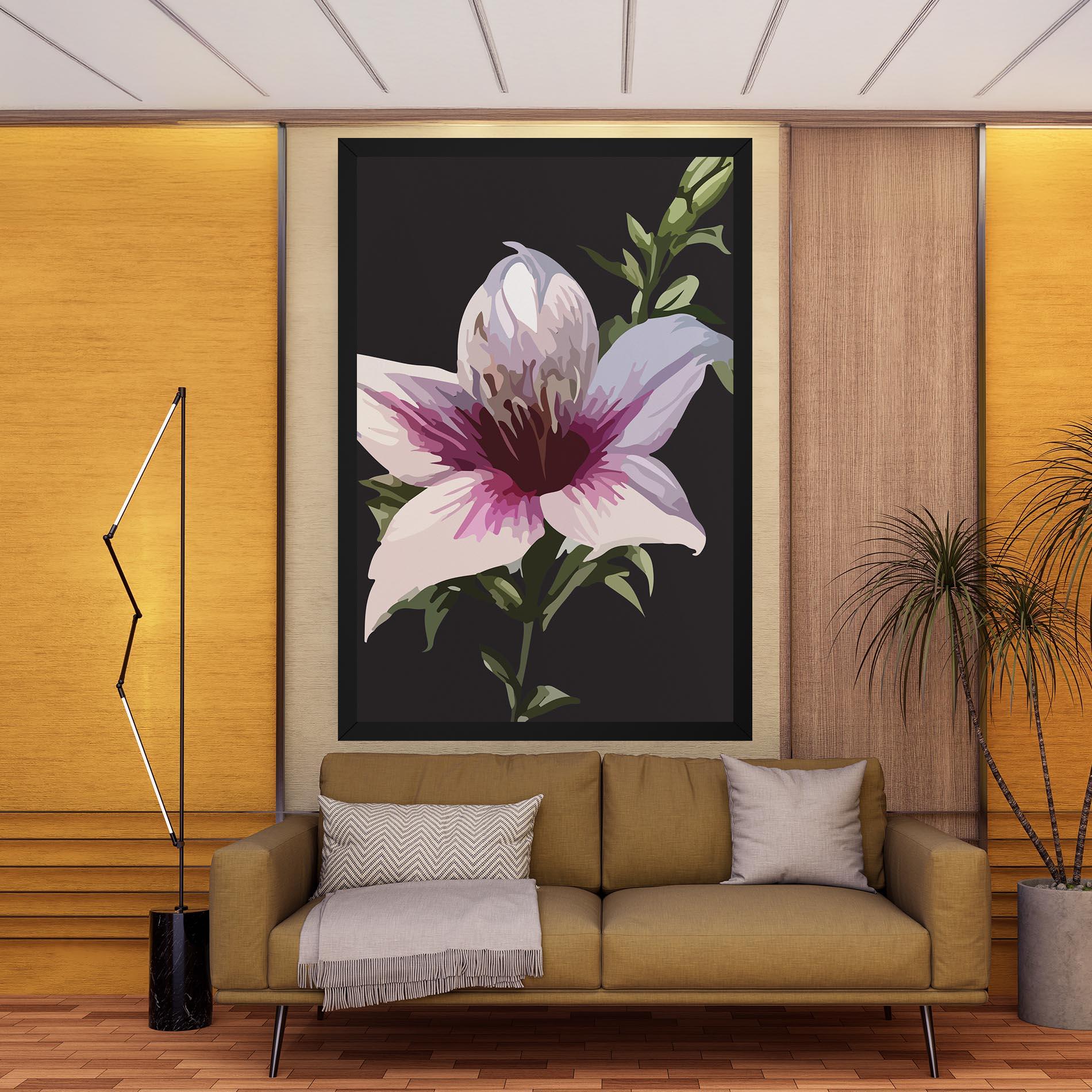 Leinwandbild Pink Pretty Lily mockup 9
