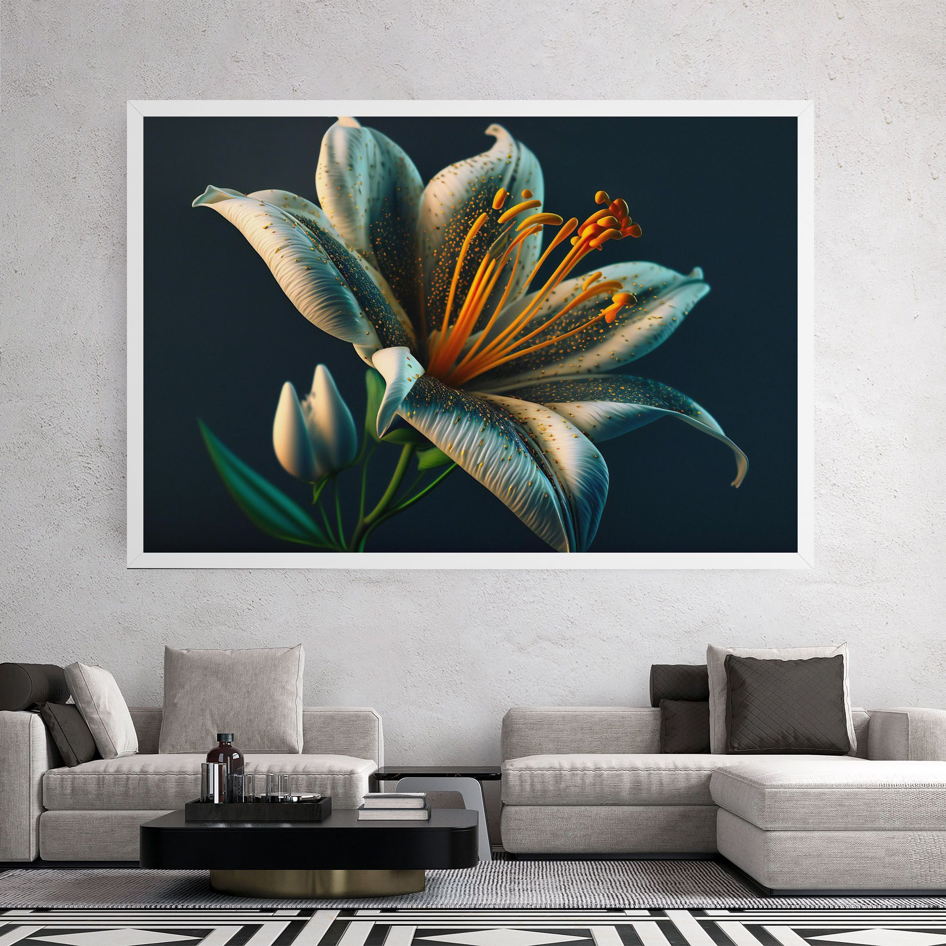 Blue Grey Lily mockup 2