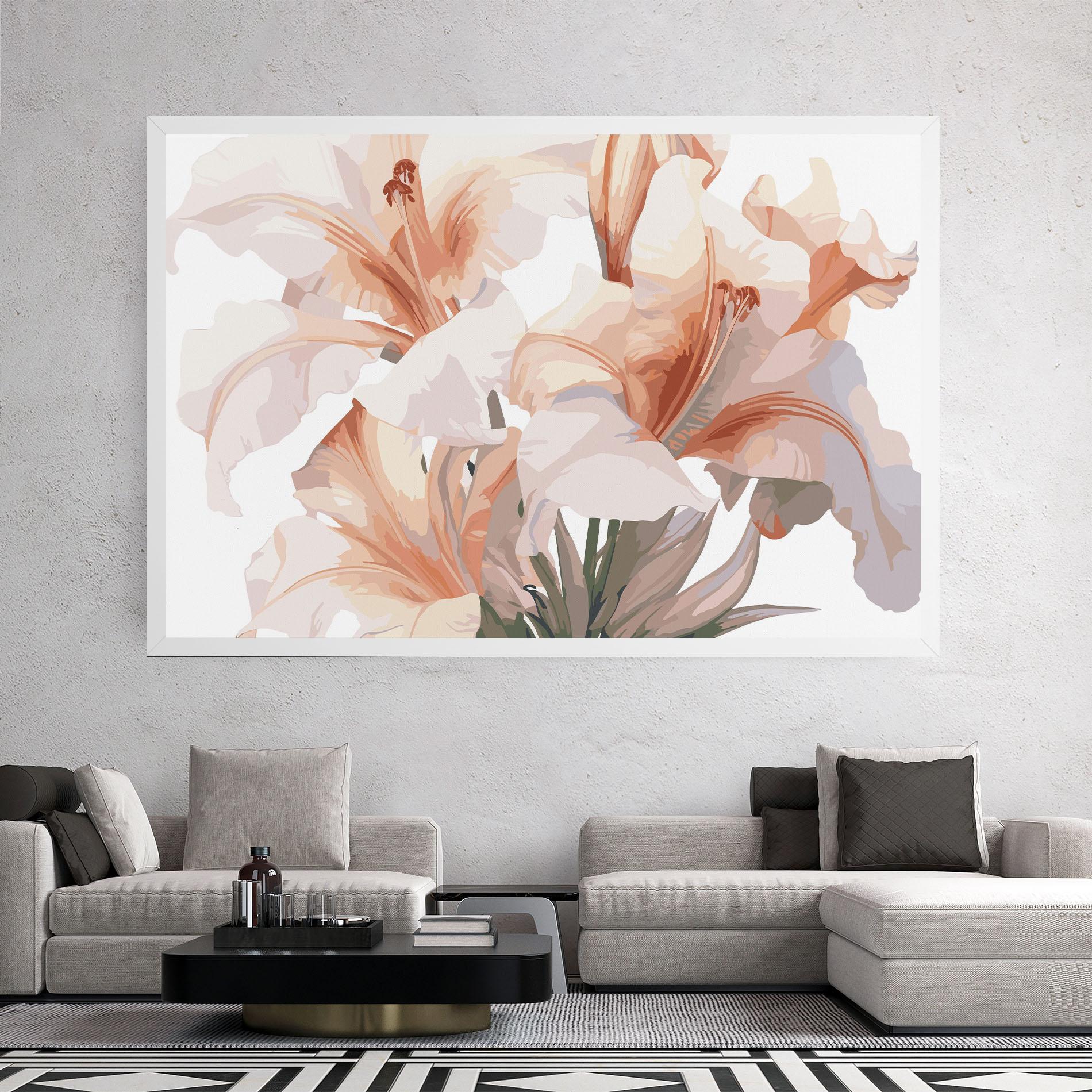 Leinwandbild Light Pink Lily mockup 2