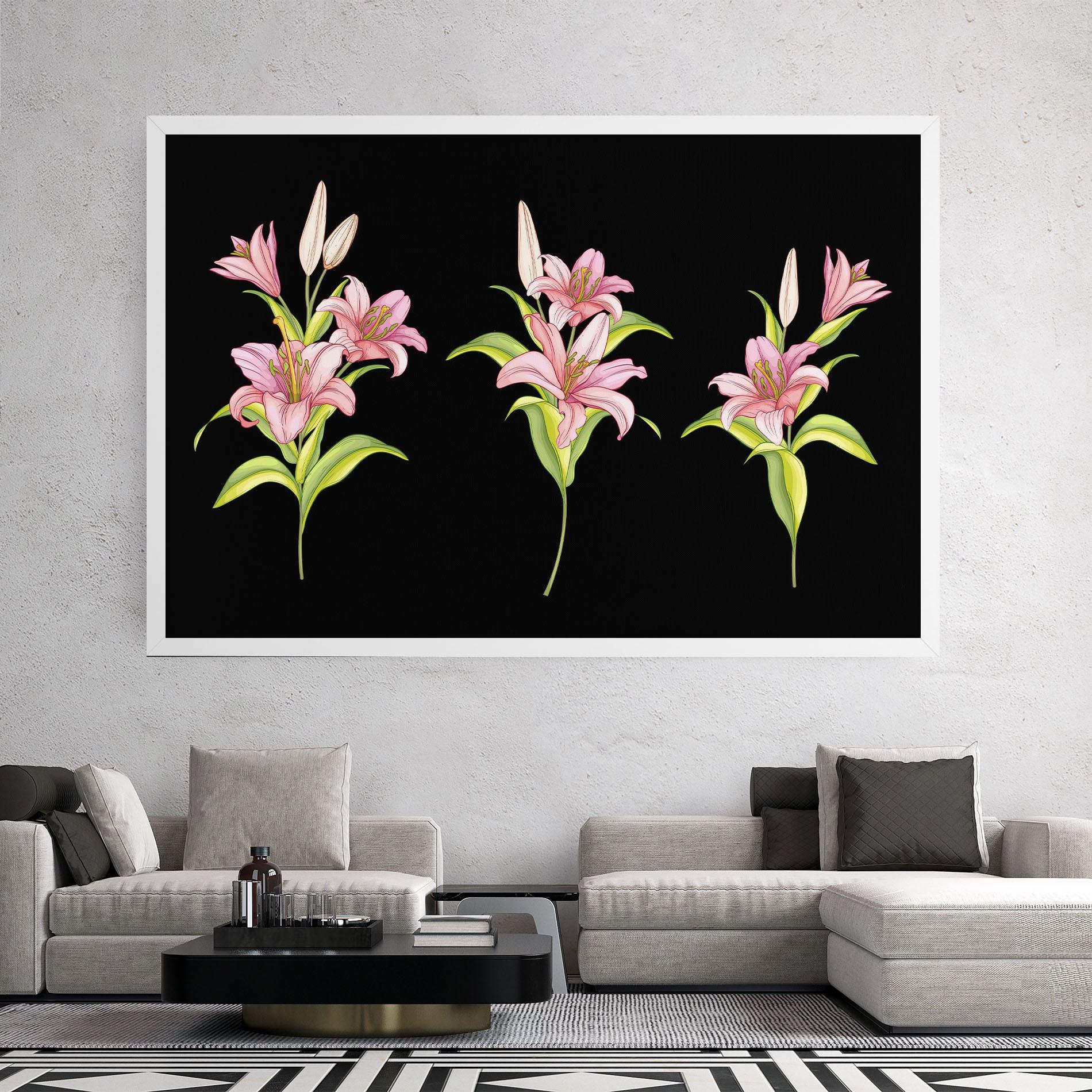 Leinwandbild Lily Set mockup 2