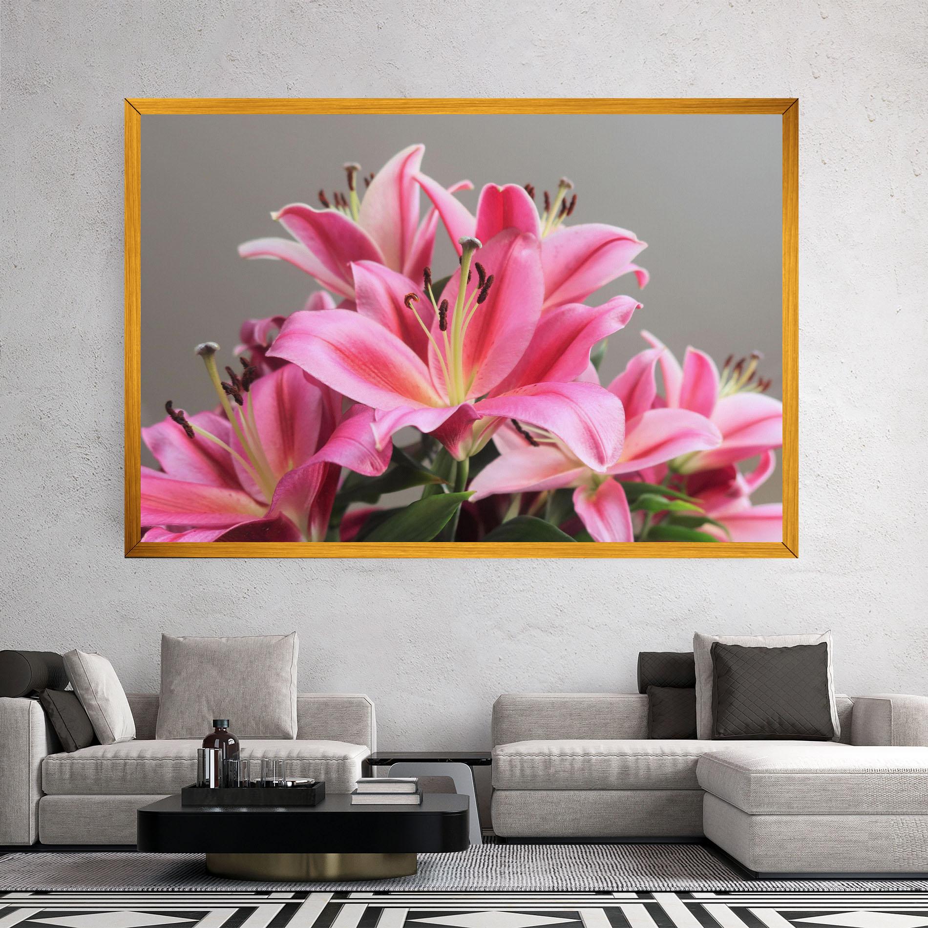 Leinwandbild Light Pink Lily View mockup 2