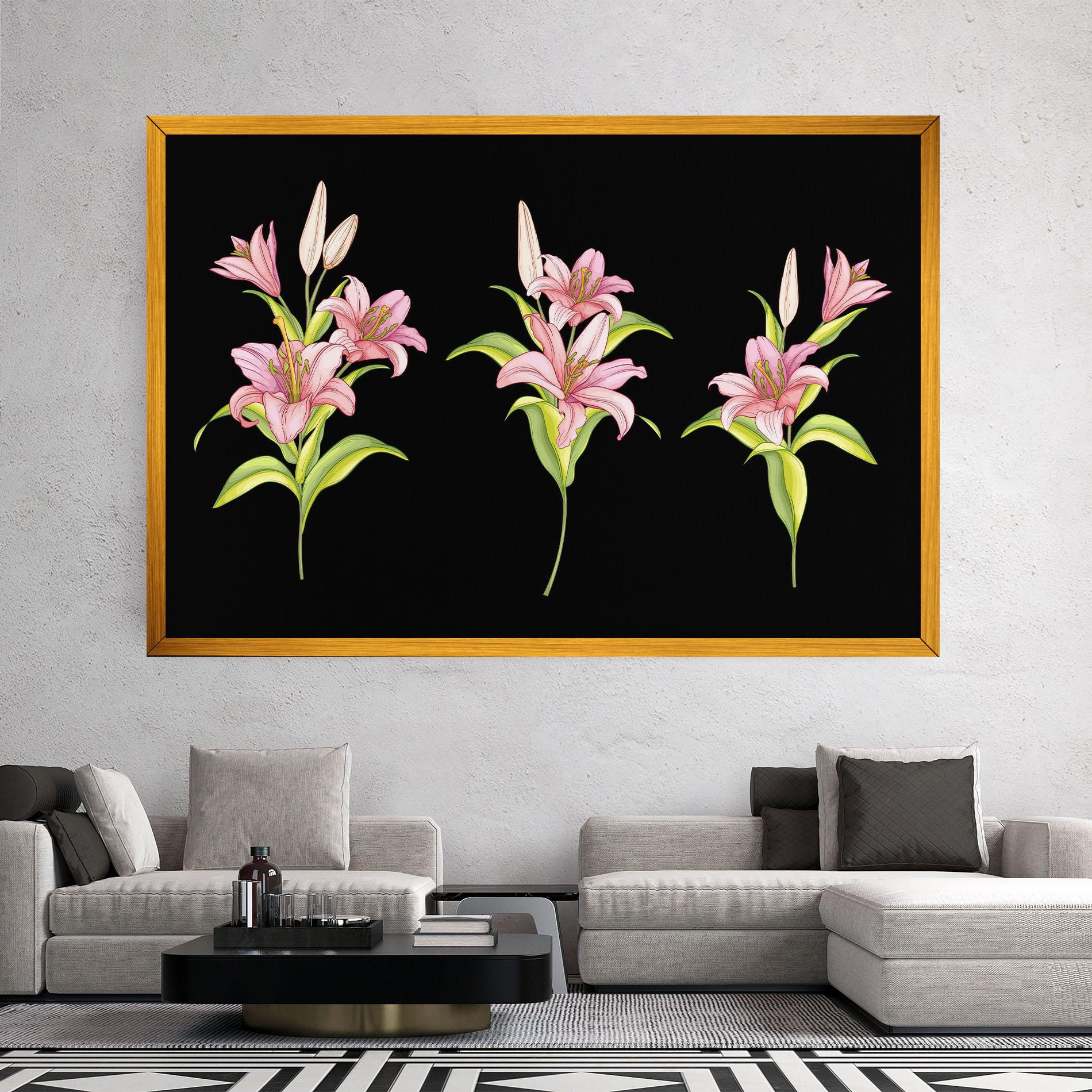 Leinwandbild Lily Set mockup 2