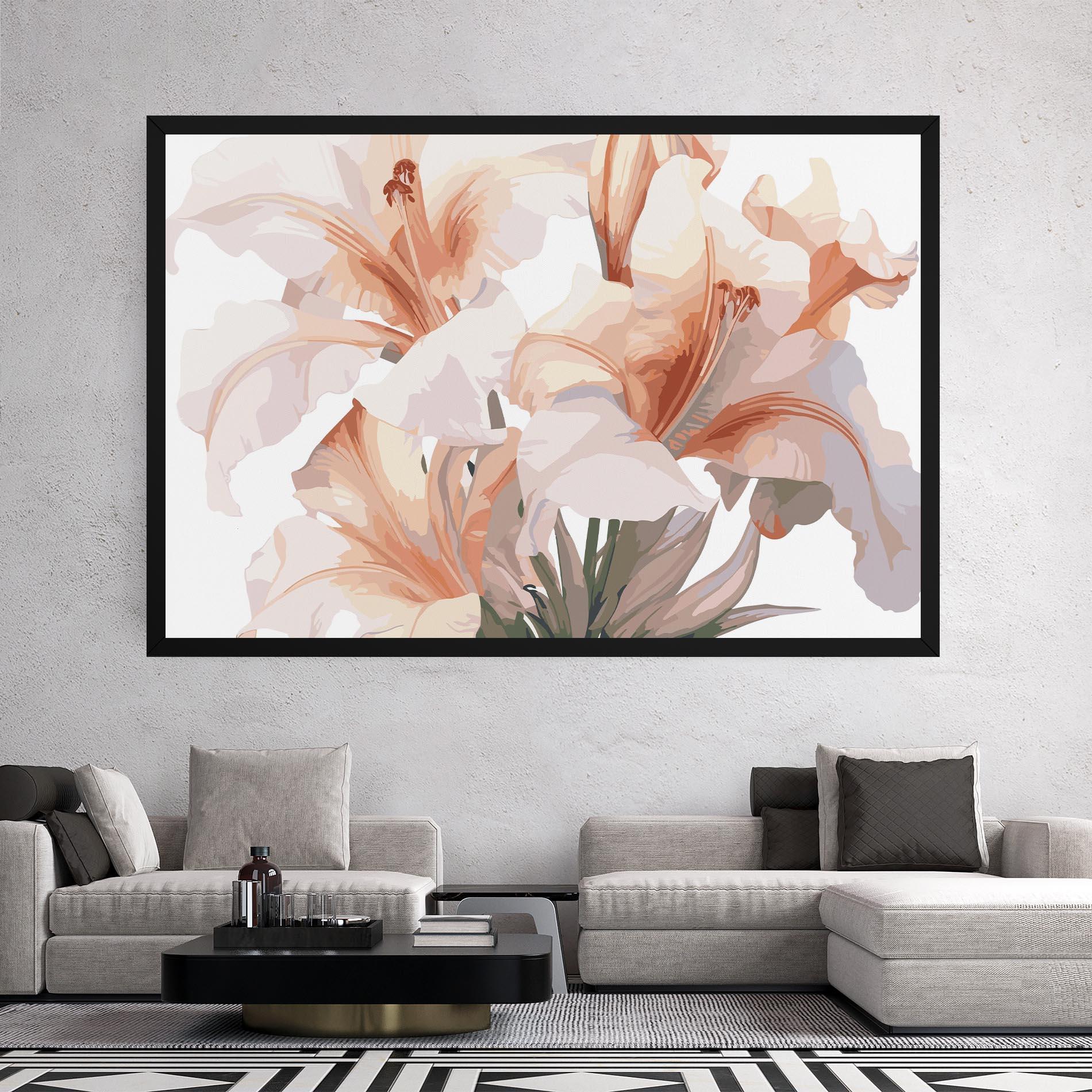 Leinwandbild Light Pink Lily mockup 2