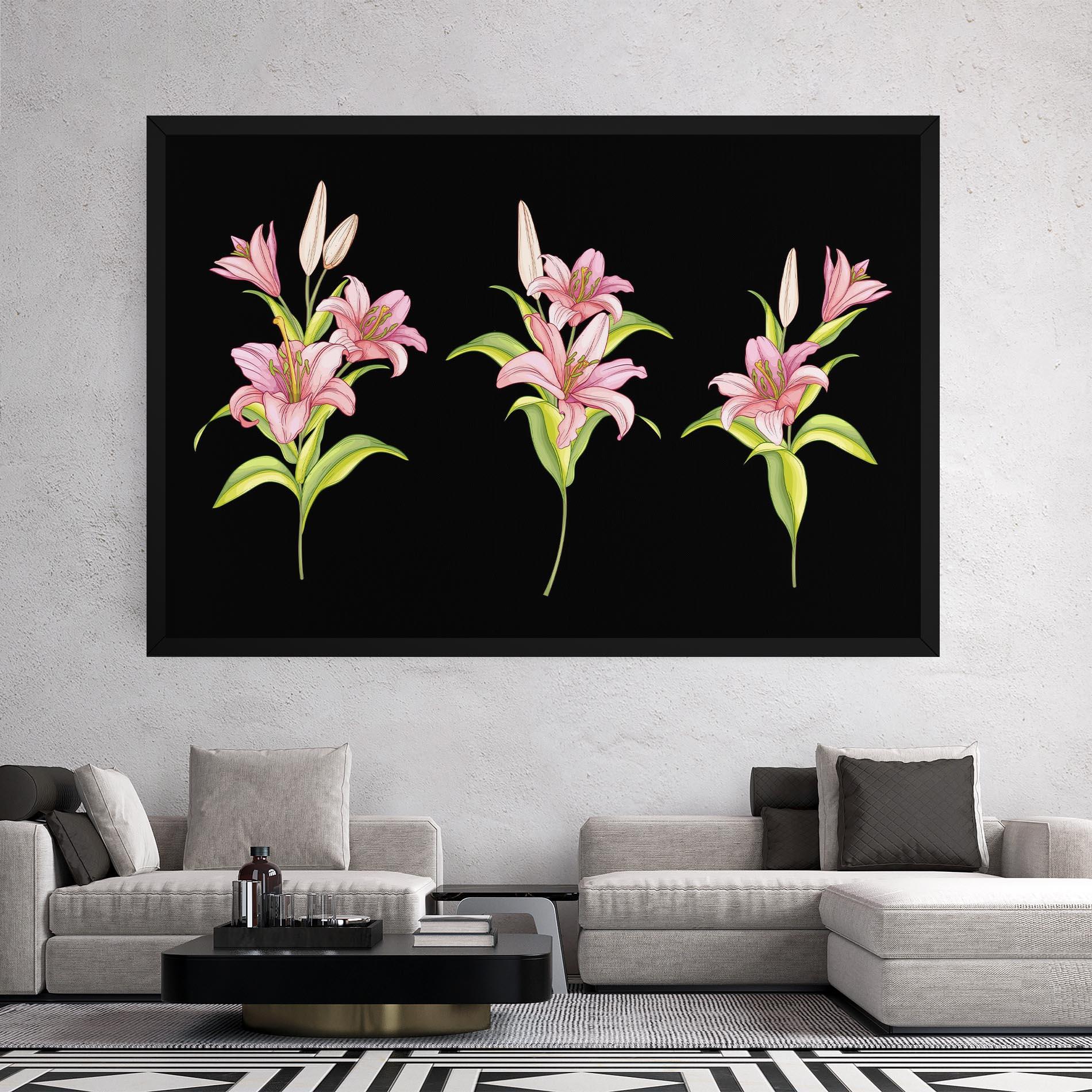 Leinwandbild Lily Set mockup 2