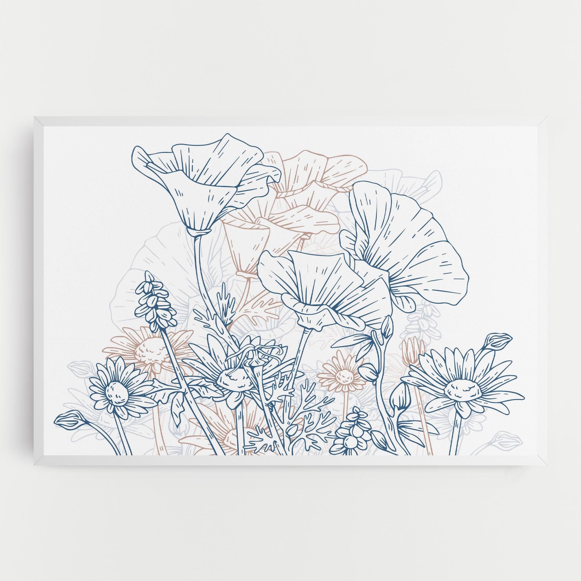 Cream Blue Line mockup 0