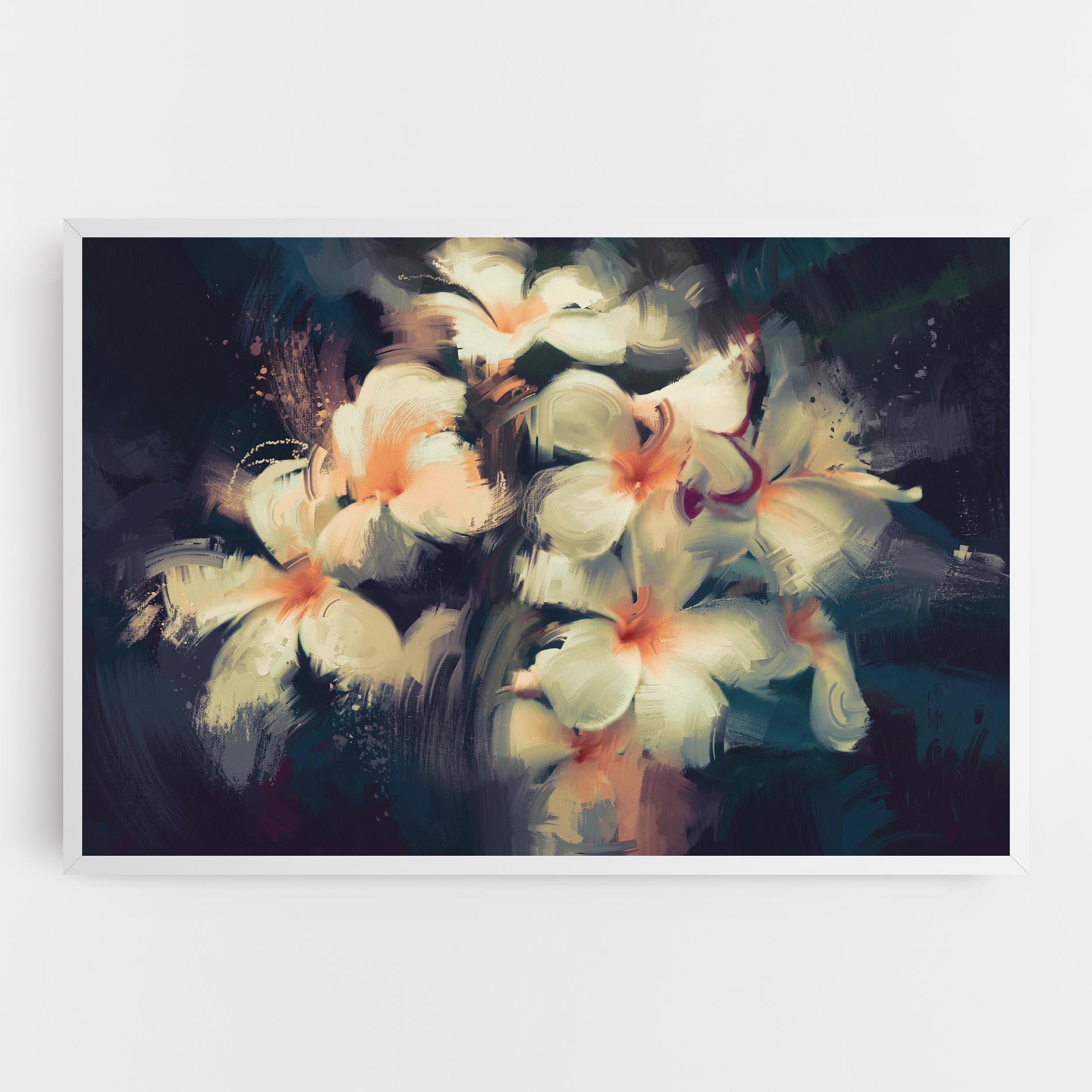 Leinwandbild White Lilys mockup 0