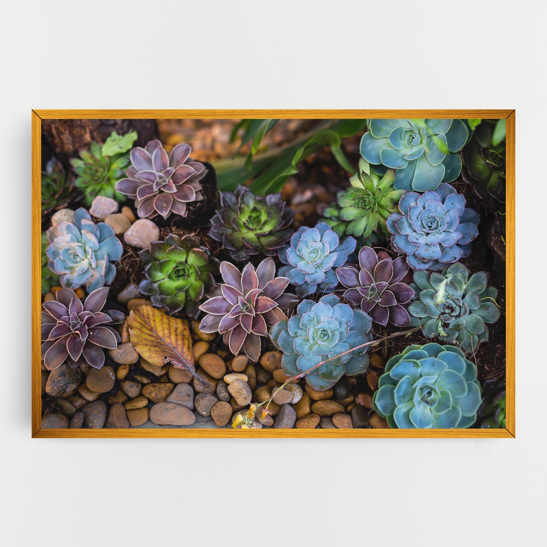 Leinwandbild Colorful Flowers mockup 0