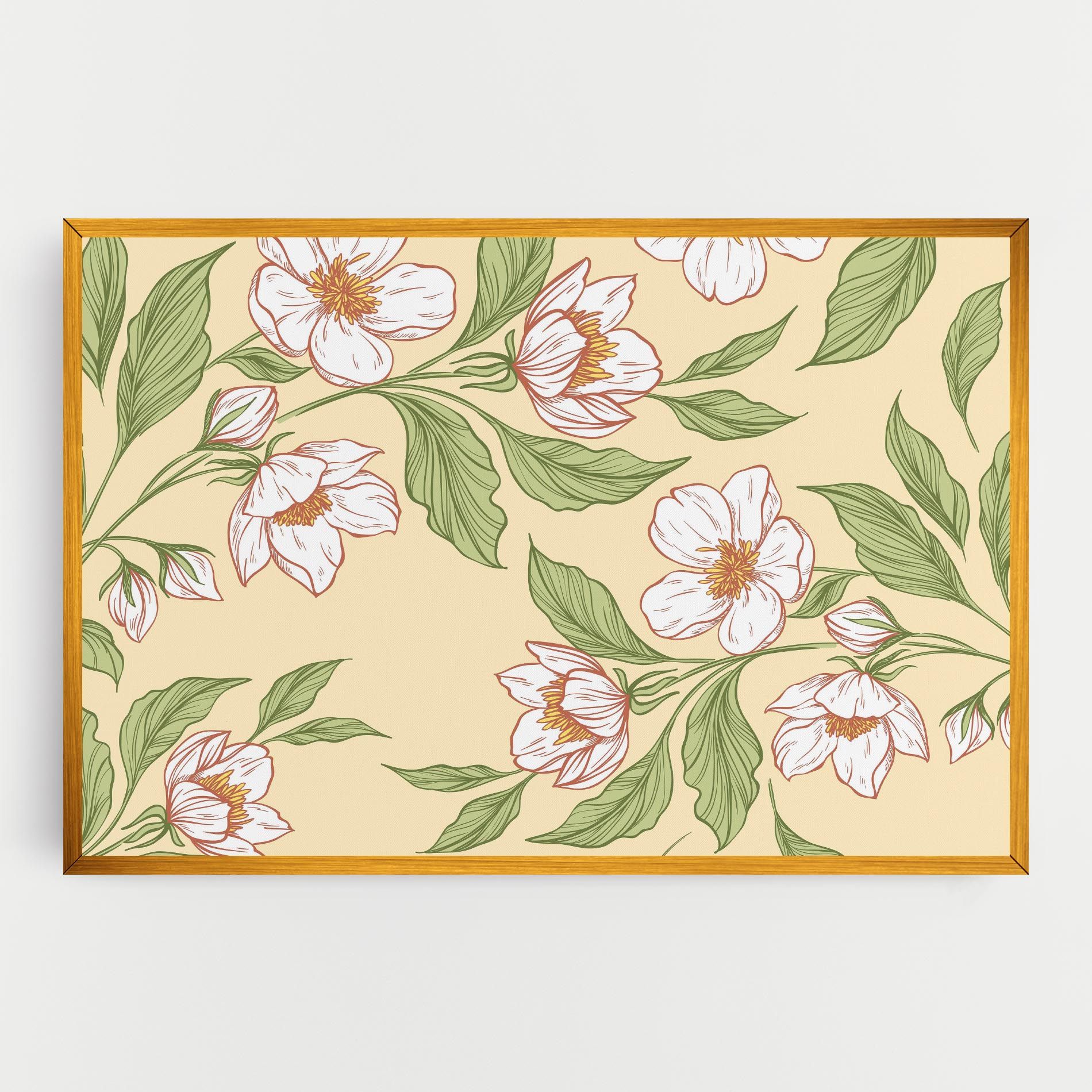 Cream Flower White mockup 0