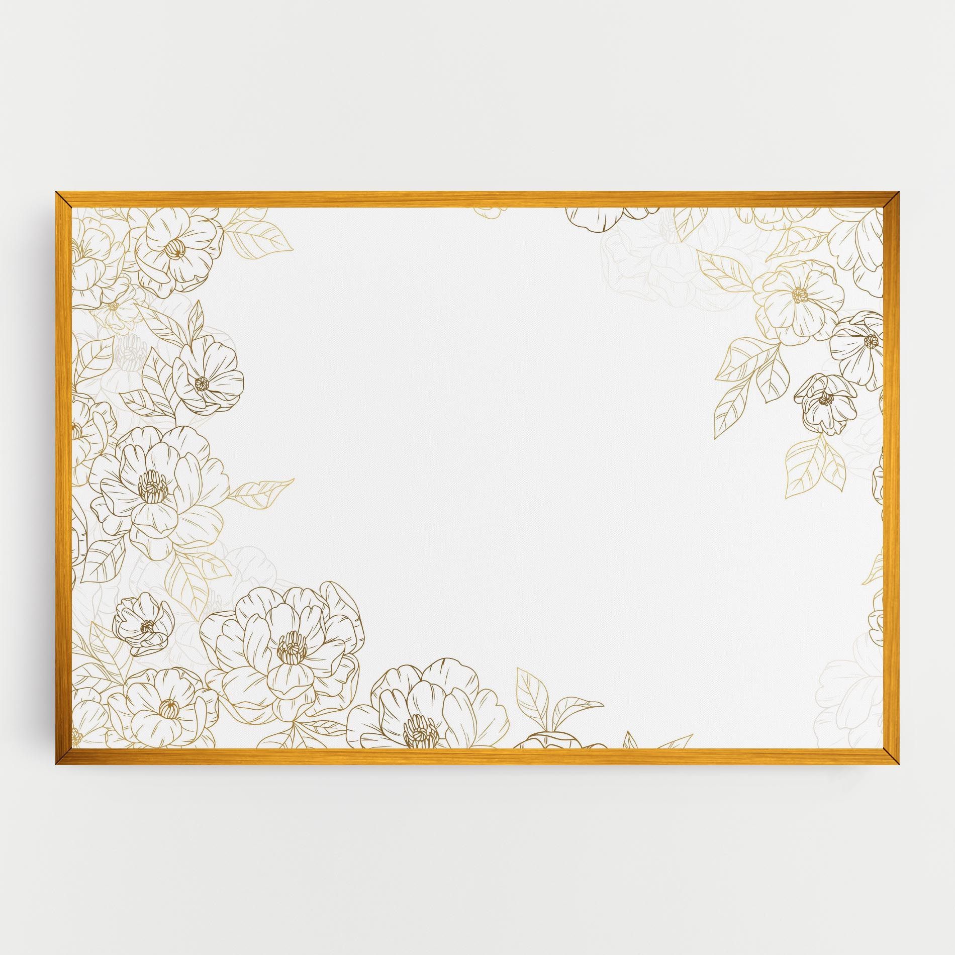 Flower Gold Line mockup 0