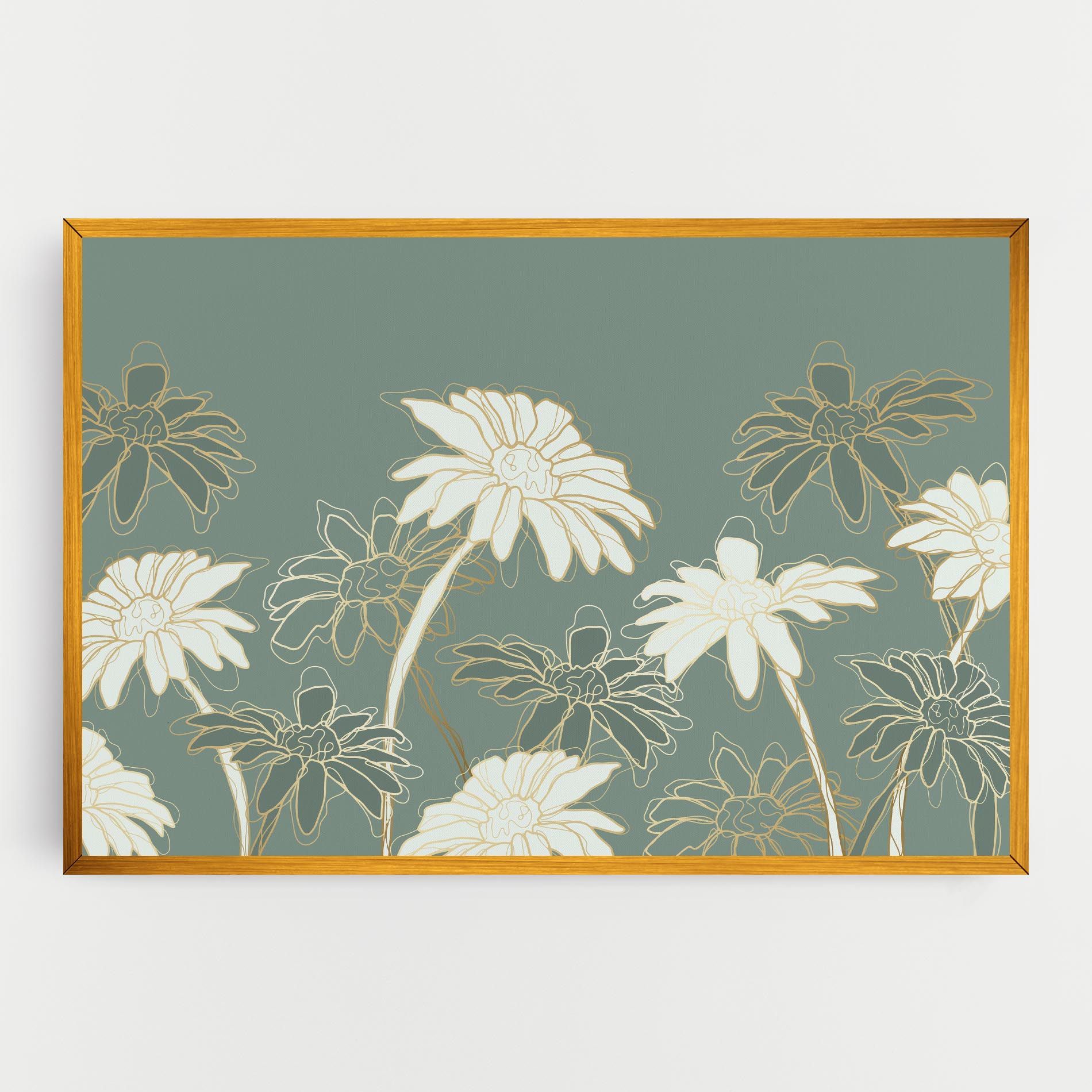 Gold Green Line mockup 0