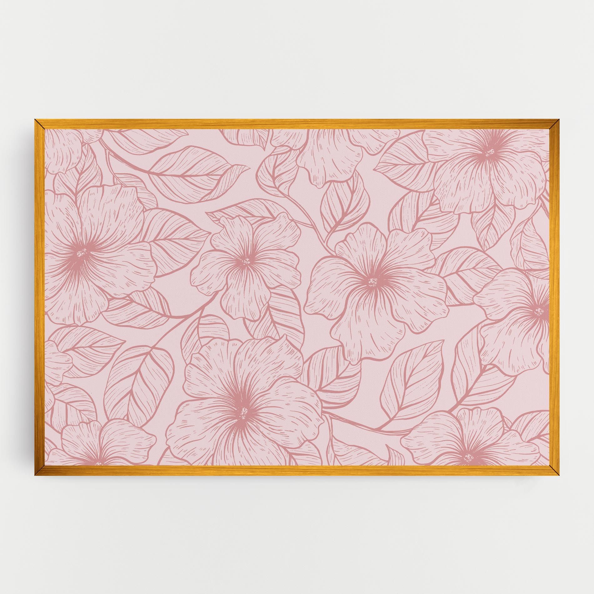 Pink Line Flower mockup 0
