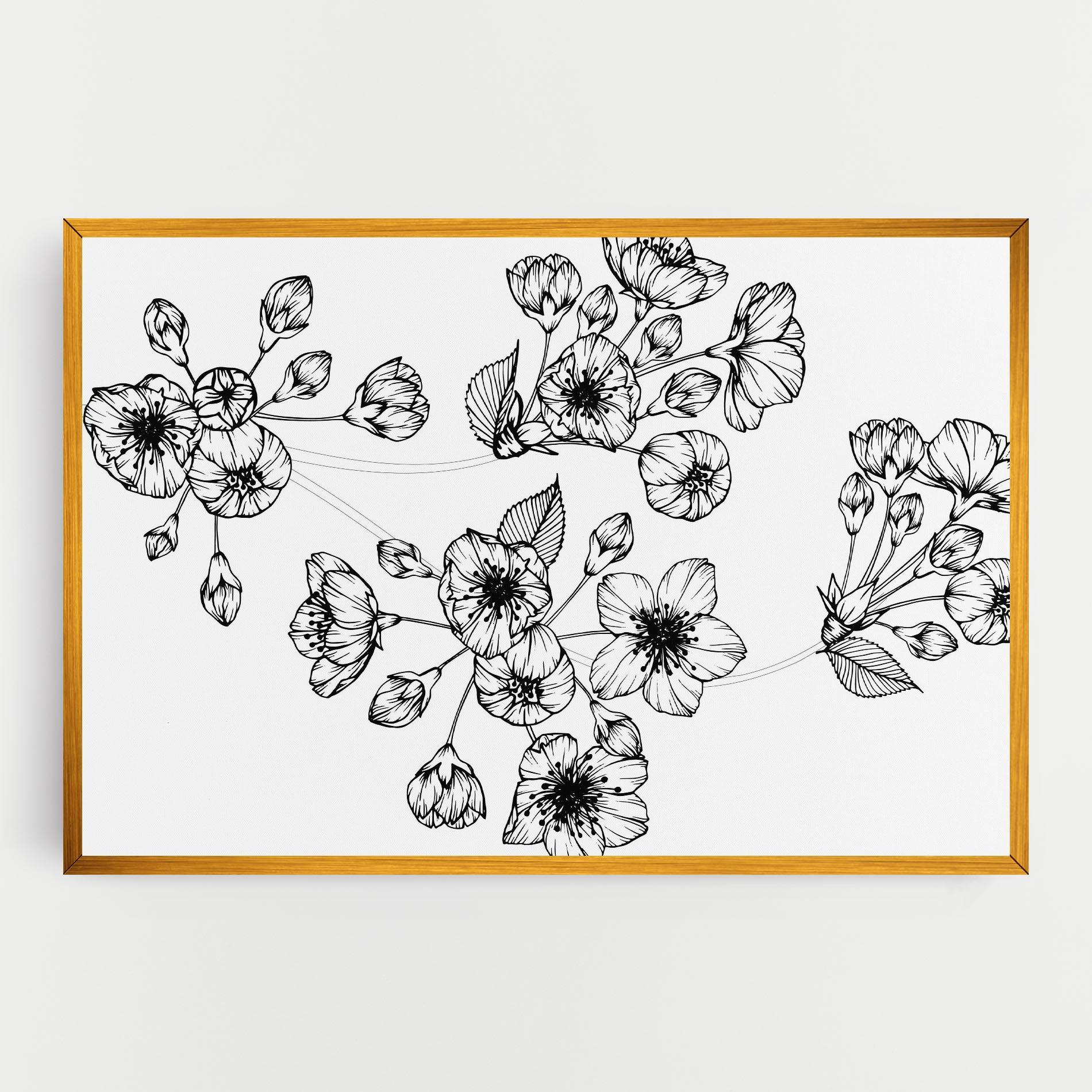 Leinwandbild Sakura Line mockup 0