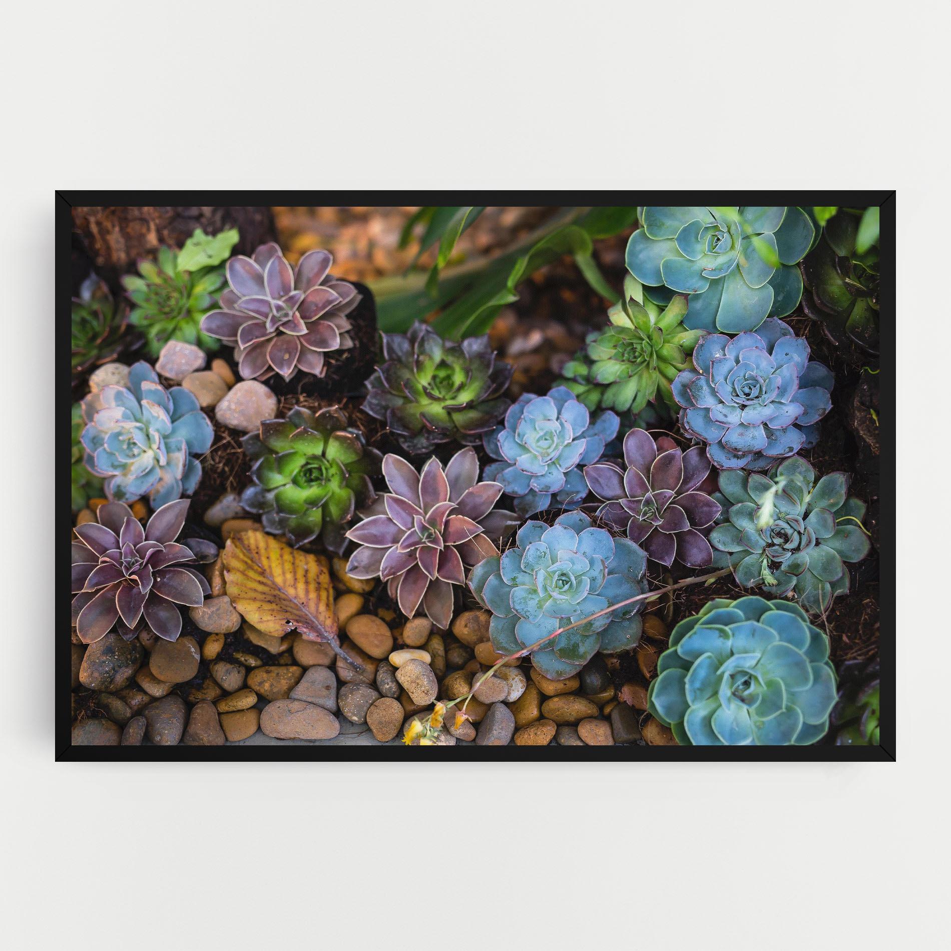Leinwandbild Colorful Flowers mockup 0
