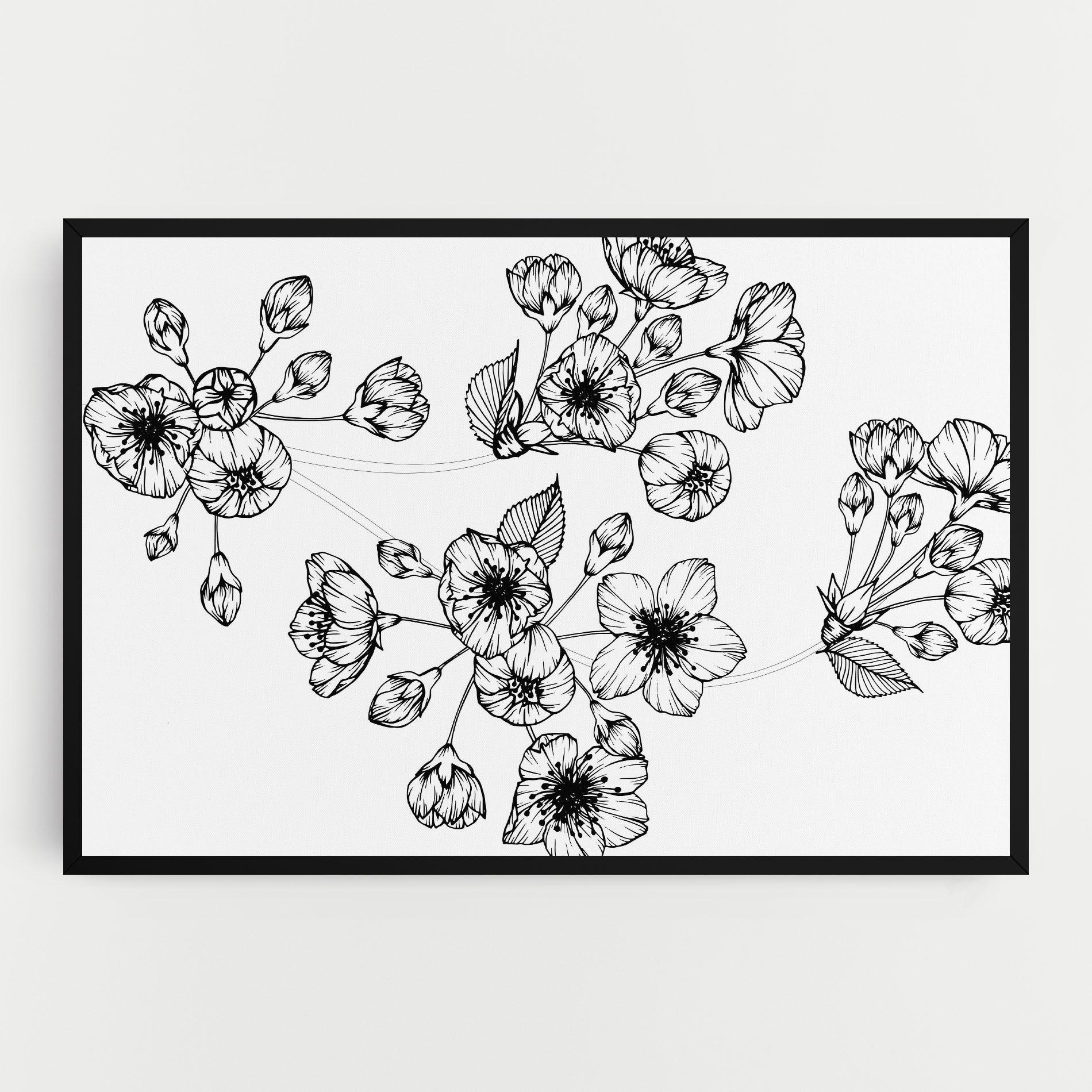 Leinwandbild Sakura Line mockup 0