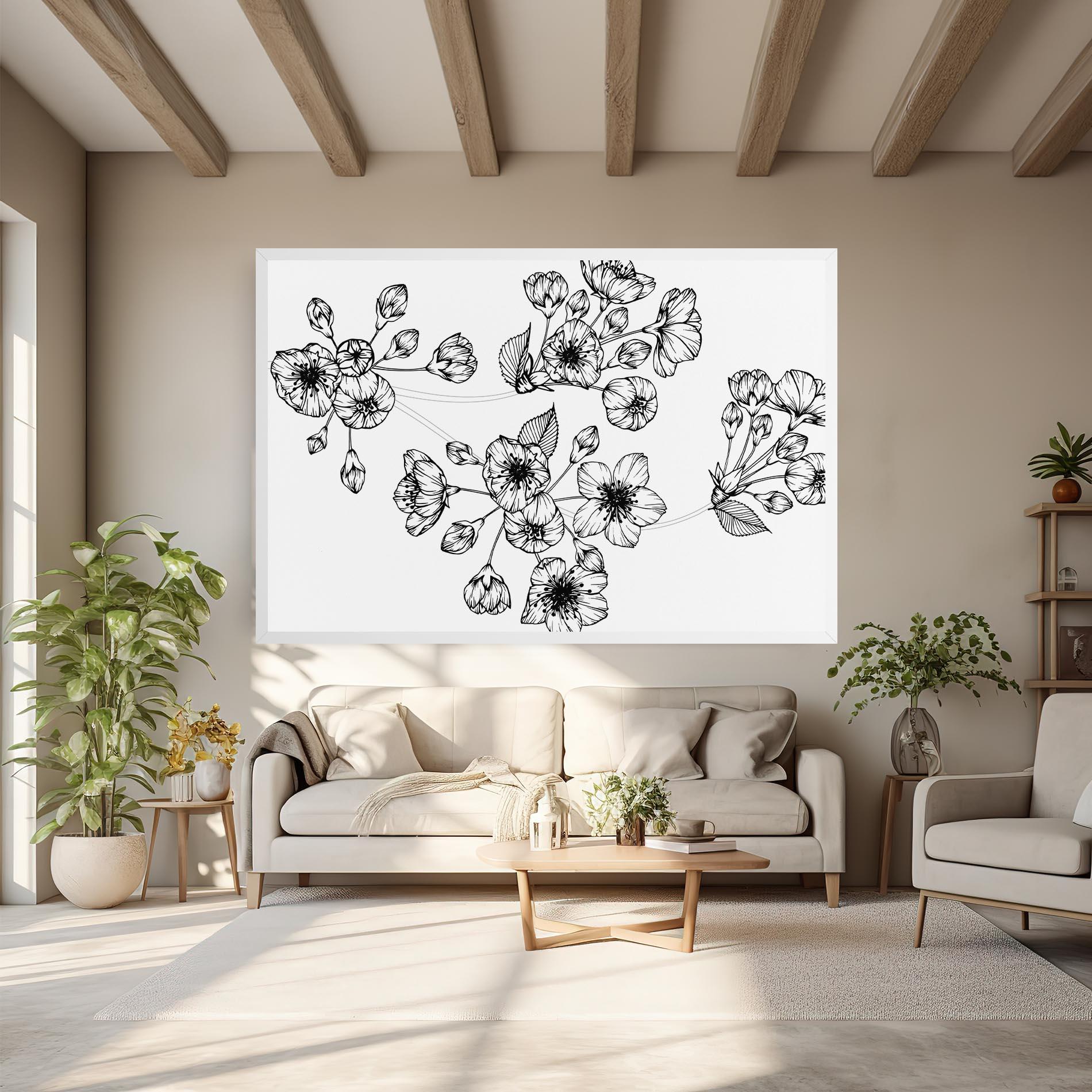 Leinwandbild Sakura Line mockup 6