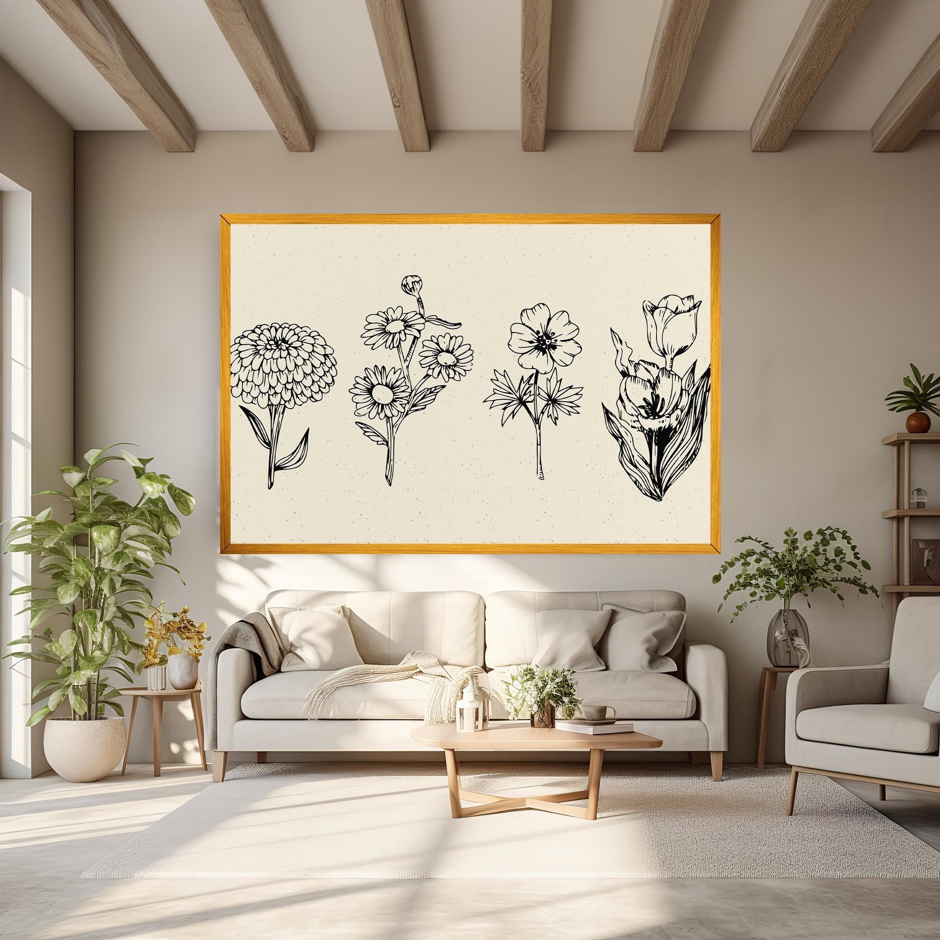 Black Line Cream mockup 6