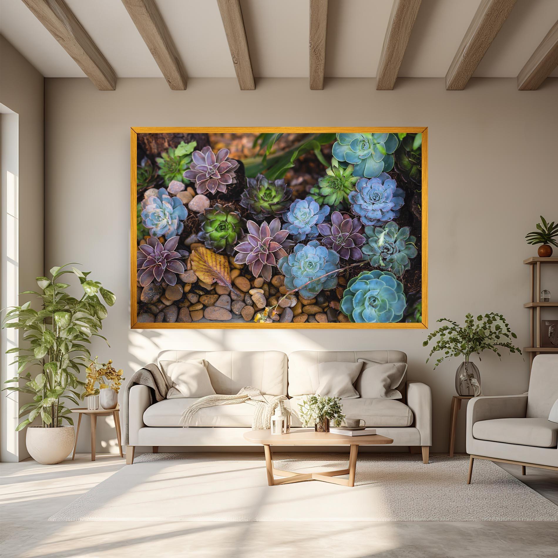 Leinwandbild Colorful Flowers mockup 6