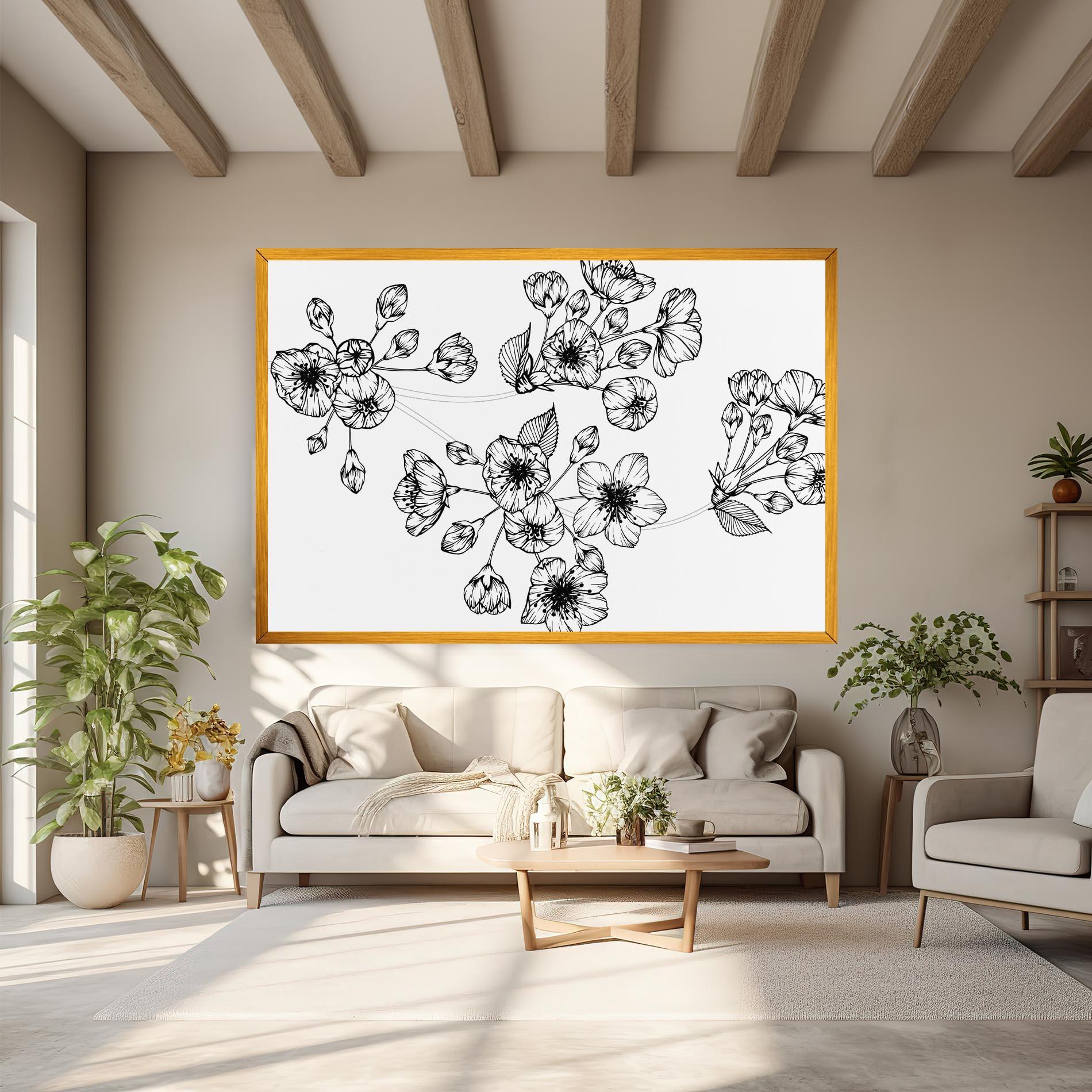 Leinwandbild Sakura Line mockup 6