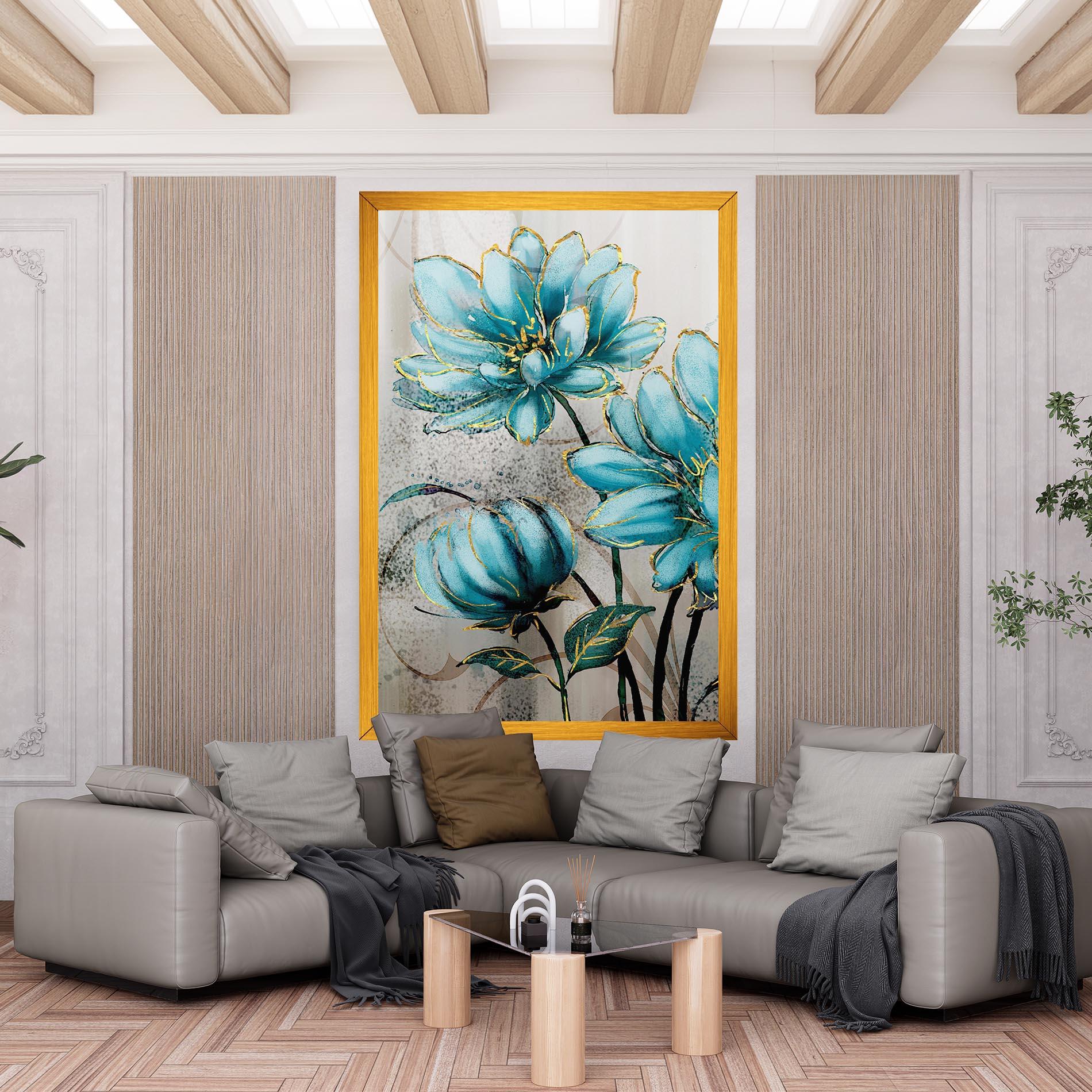 Leinwandbild Bujori Albastri mockup 6