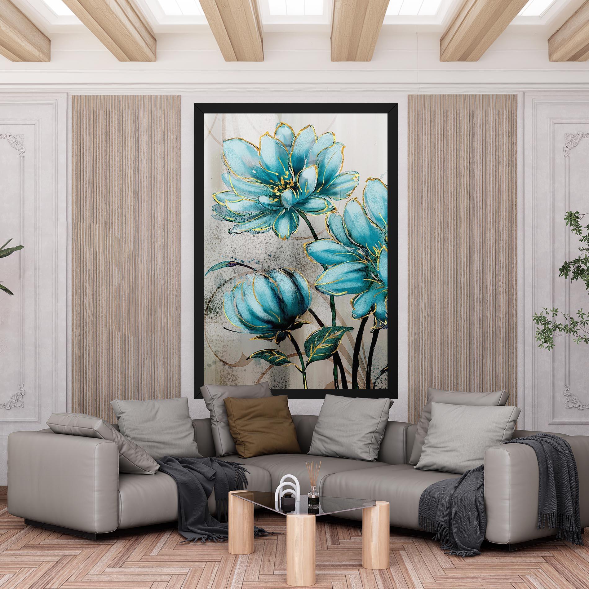 Leinwandbild Bujori Albastri mockup 6