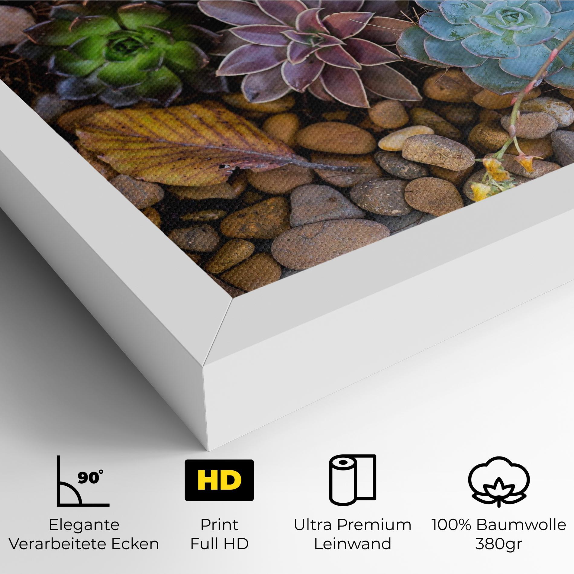 Leinwandbild Colorful Flowers mockup 4